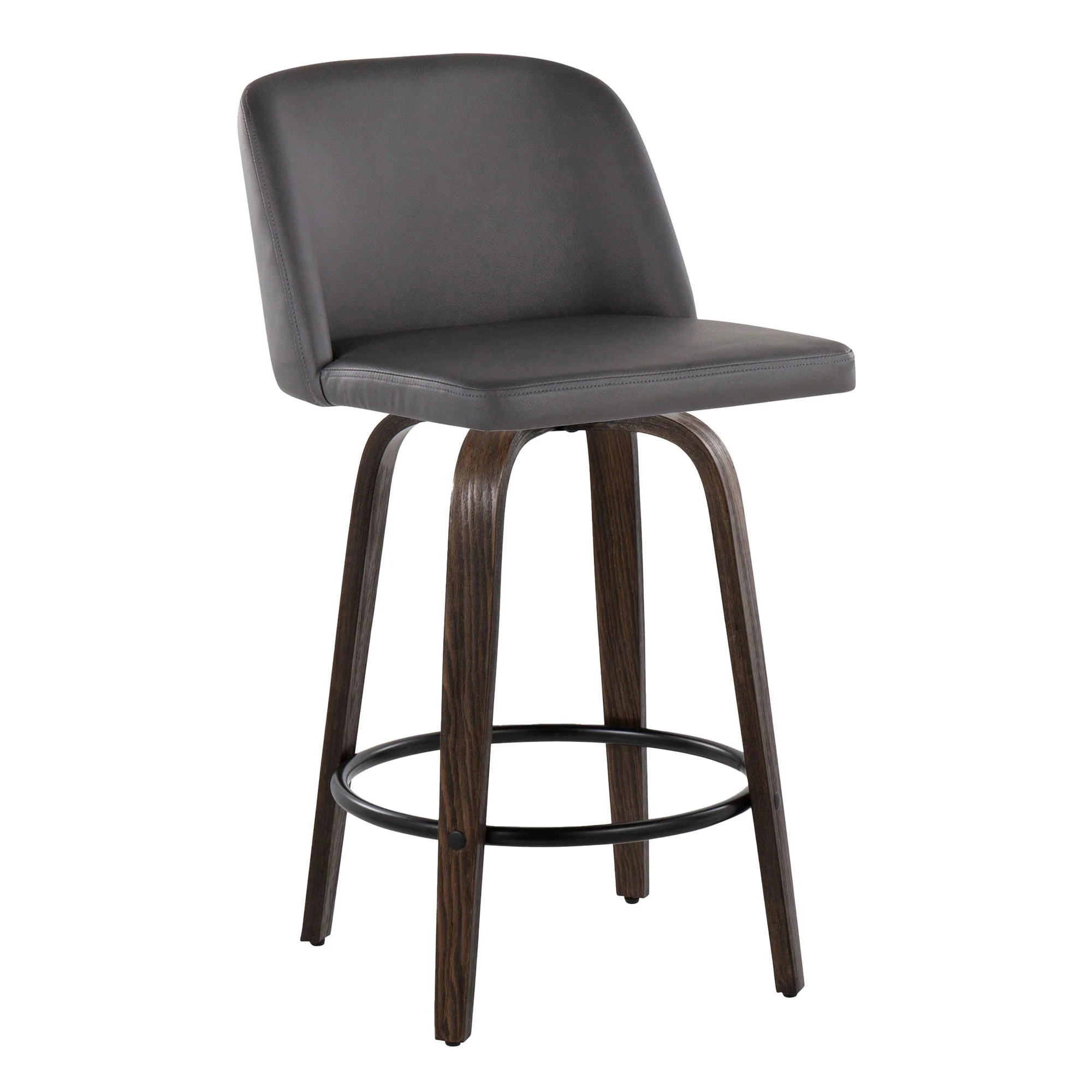 Toriano 26" Fixed Height Counter Stool - Set of 2 Cream By LumiSource - B26-TRNOPU-GRTZQ2 BNCR2 - Image 11