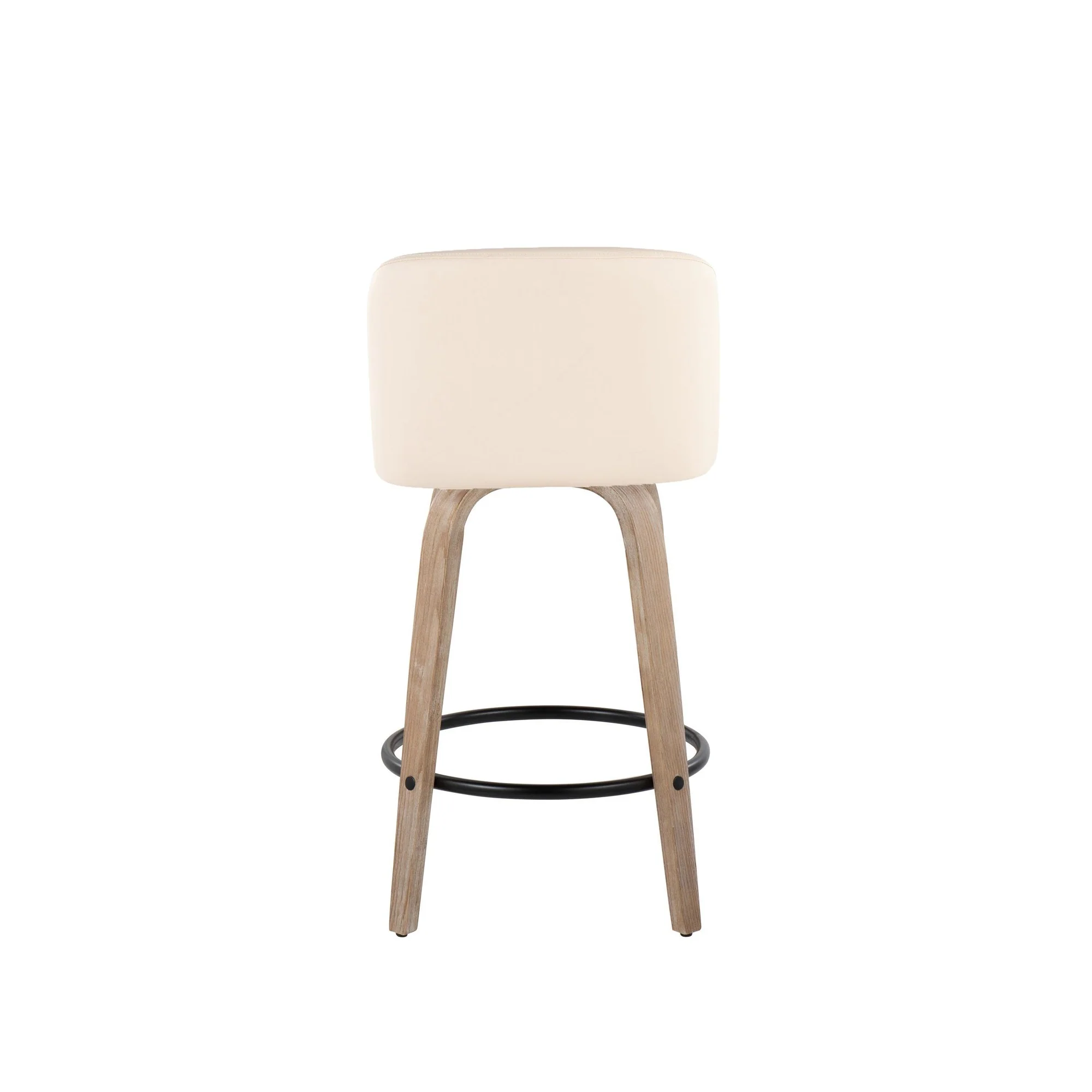 Toriano 26" Fixed Height Counter Stool - Set of 2 Cream By LumiSource - B26-TRNOPU-GRTZQ2 BNCR2 - Image 27