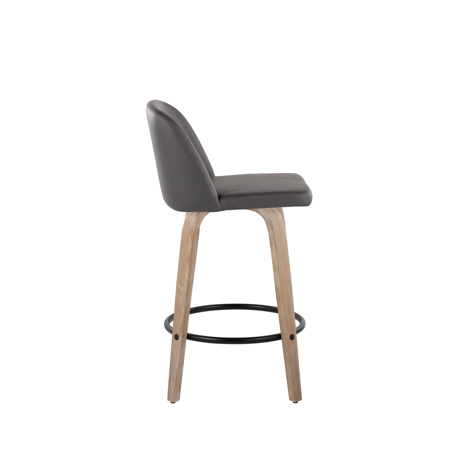 Toriano 26" Fixed Height Counter Stool - Set of 2 Cream By LumiSource - B26-TRNOPU-GRTZQ2 BNCR2 - Image 32