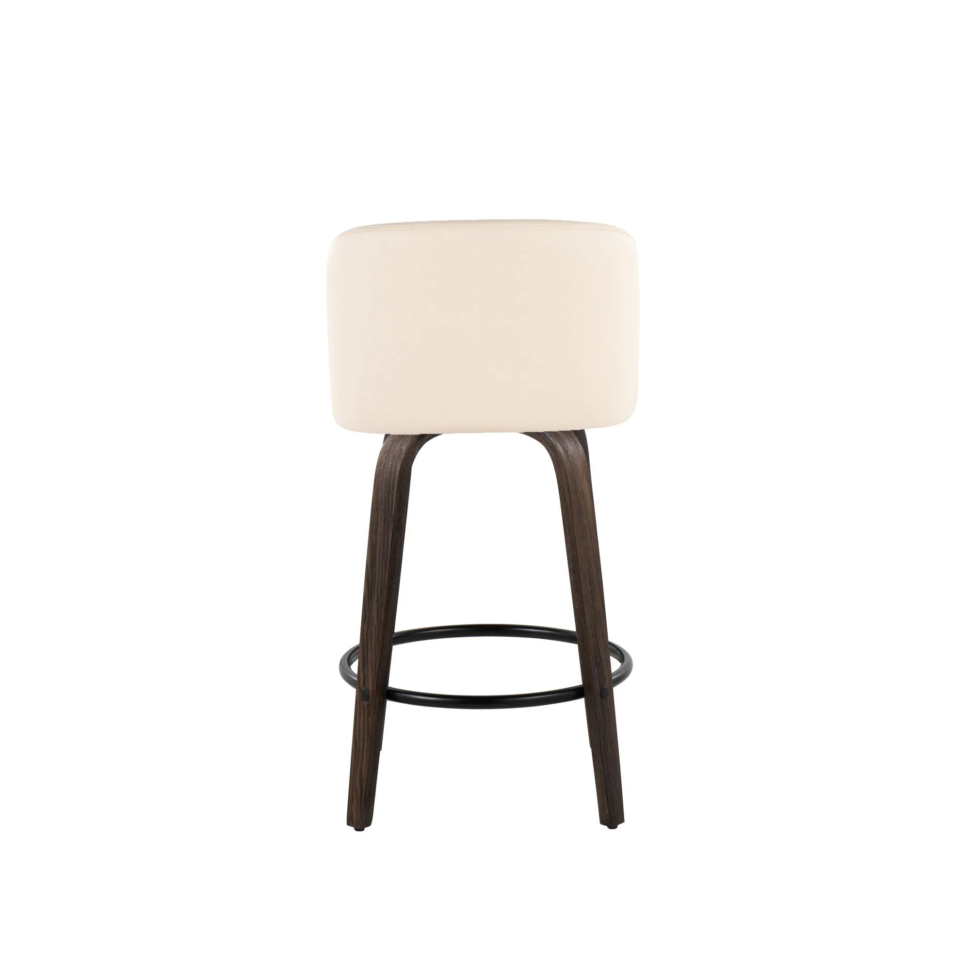 Toriano 26" Fixed Height Counter Stool - Set of 2 Cream By LumiSource - B26-TRNOPU-GRTZQ2 BNCR2 - Image 7