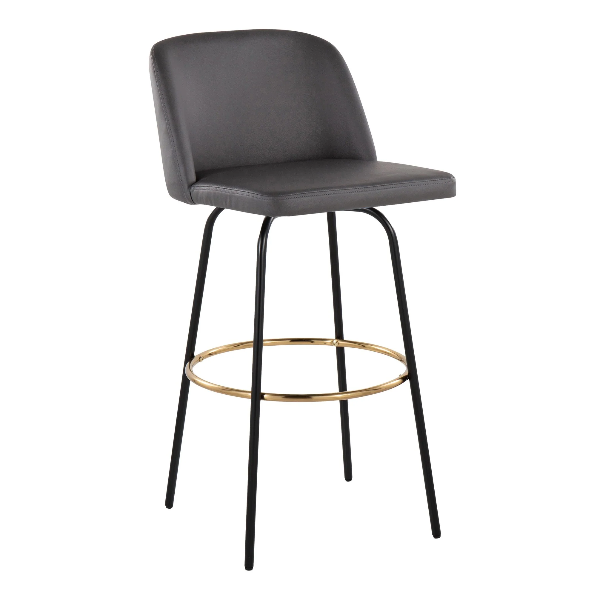 Toriano 30" Fixed Height Barstool - Set of 2 Cream By LumiSource - B30-TRNOPU-CLARZG2 BKCR2 - Image 11