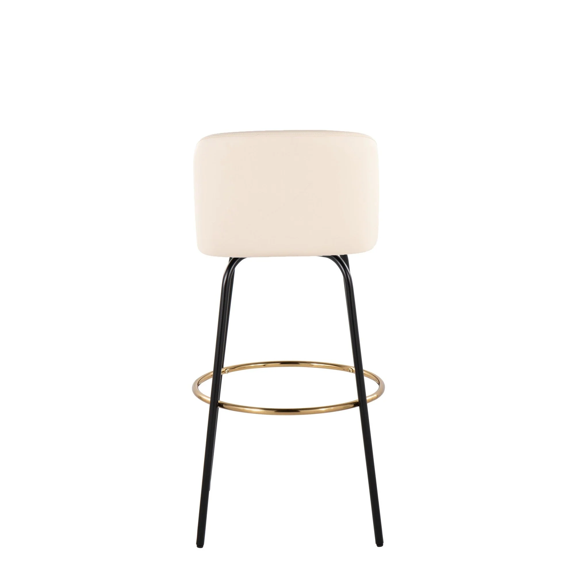 Toriano 30" Fixed Height Barstool - Set of 2 Cream By LumiSource - B30-TRNOPU-CLARZG2 BKCR2 - Image 7