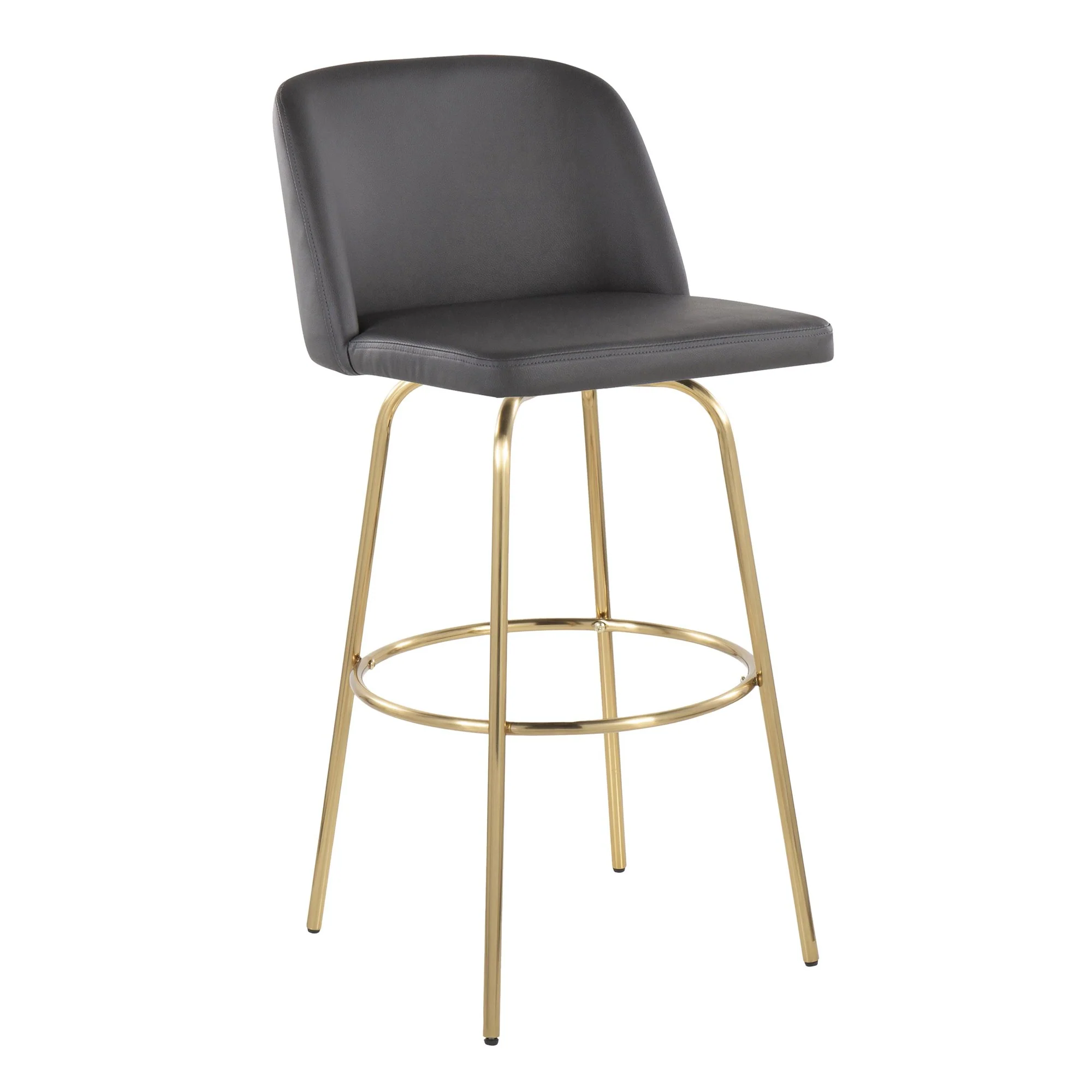 Toriano 30" Fixed Height Barstool - Set of 2 Cream By LumiSource - B30-TRNOPU-CLARZG2 AUCR2 - Image 11