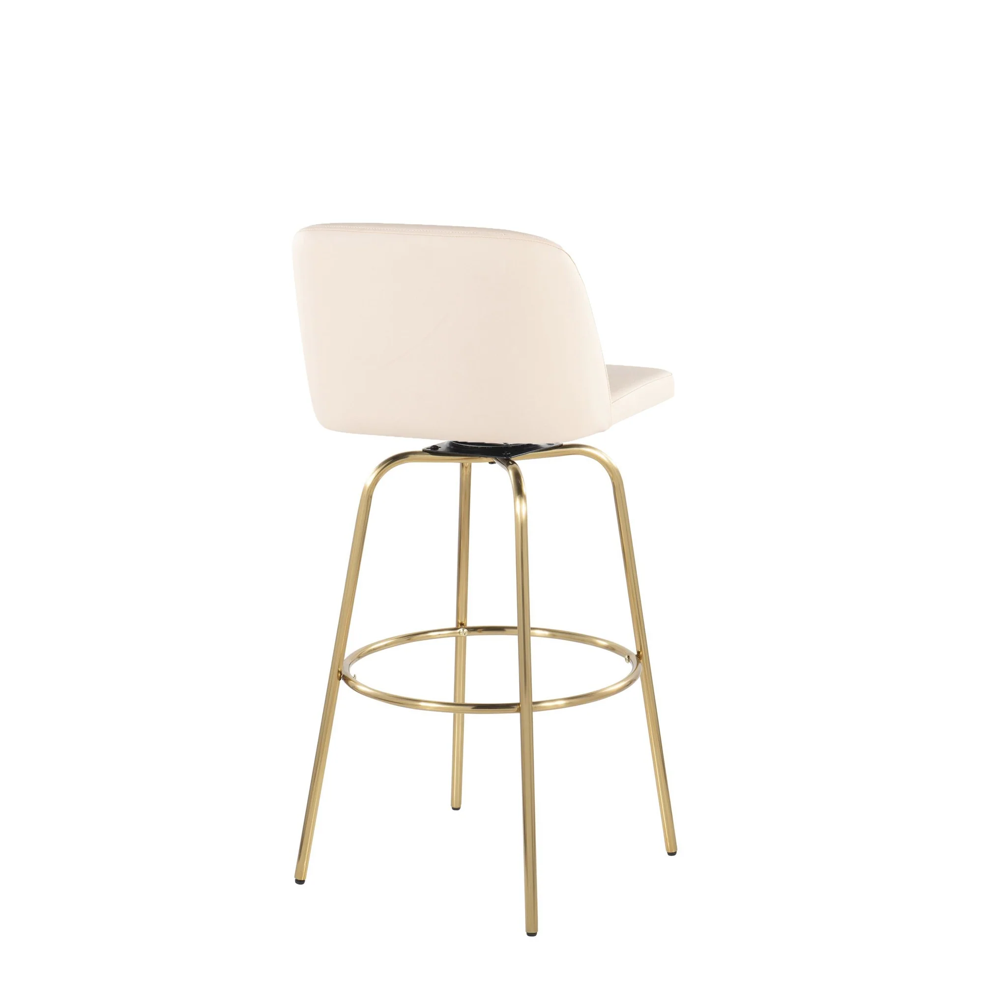 Toriano 30" Fixed Height Barstool - Set of 2 Cream By LumiSource - B30-TRNOPU-CLARZG2 AUCR2 - Image 6