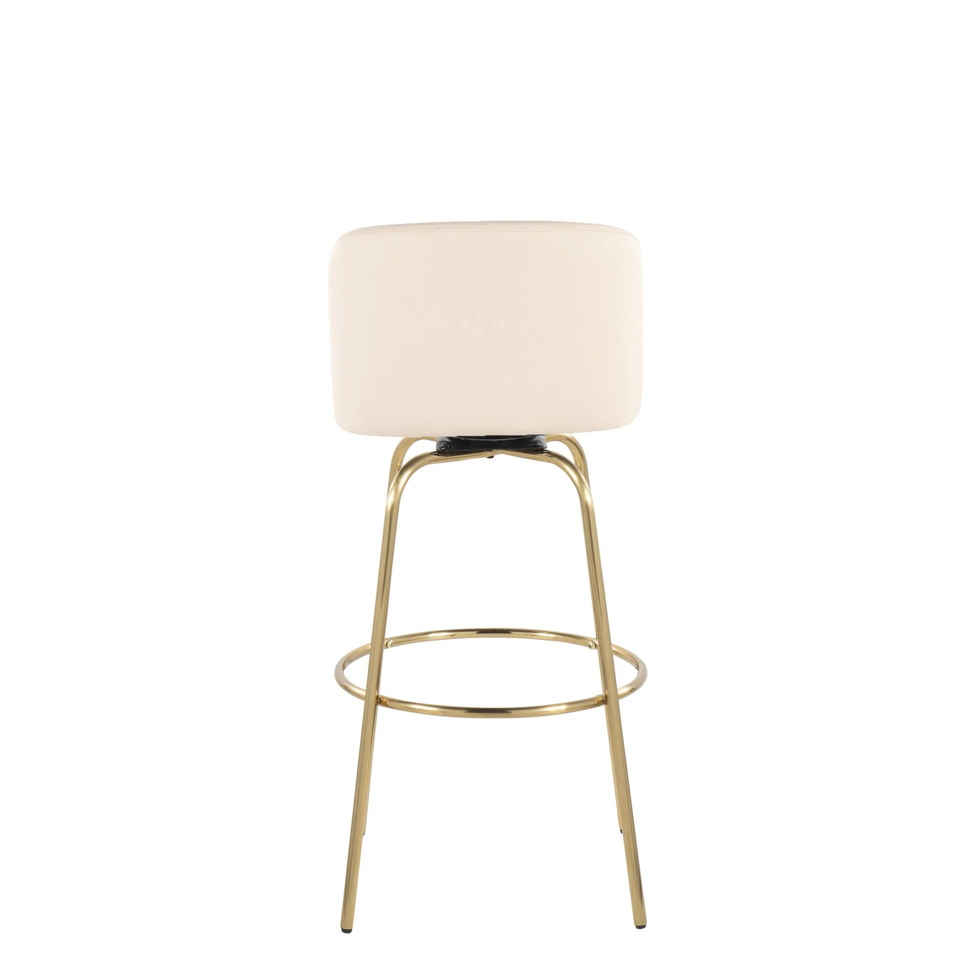 Toriano 30" Fixed Height Barstool - Set of 2 Cream By LumiSource - B30-TRNOPU-CLARZG2 AUCR2 - Image 7