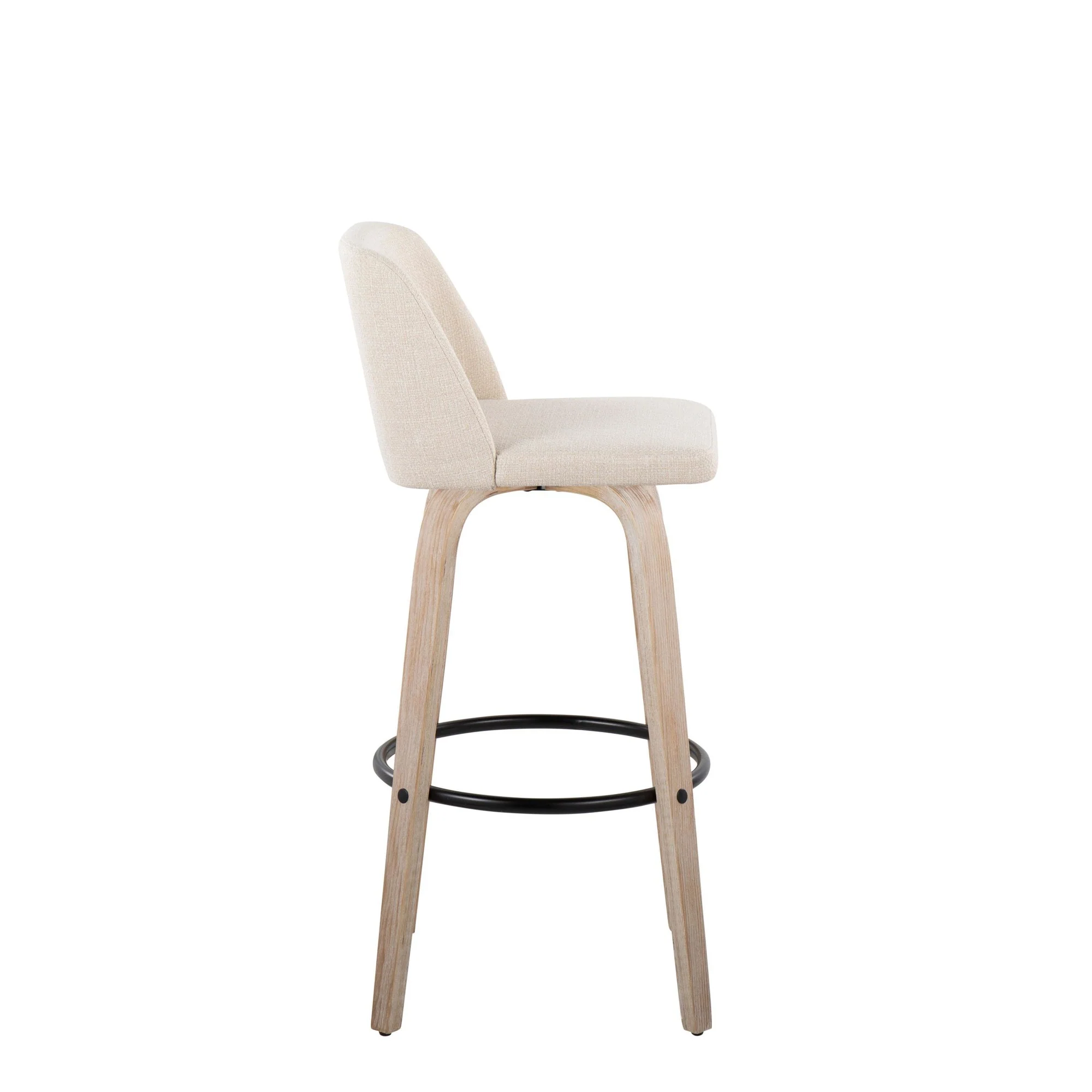 Toriano 30" Fixed Height Barstool - Set of 2 By LumiSource - Image 3