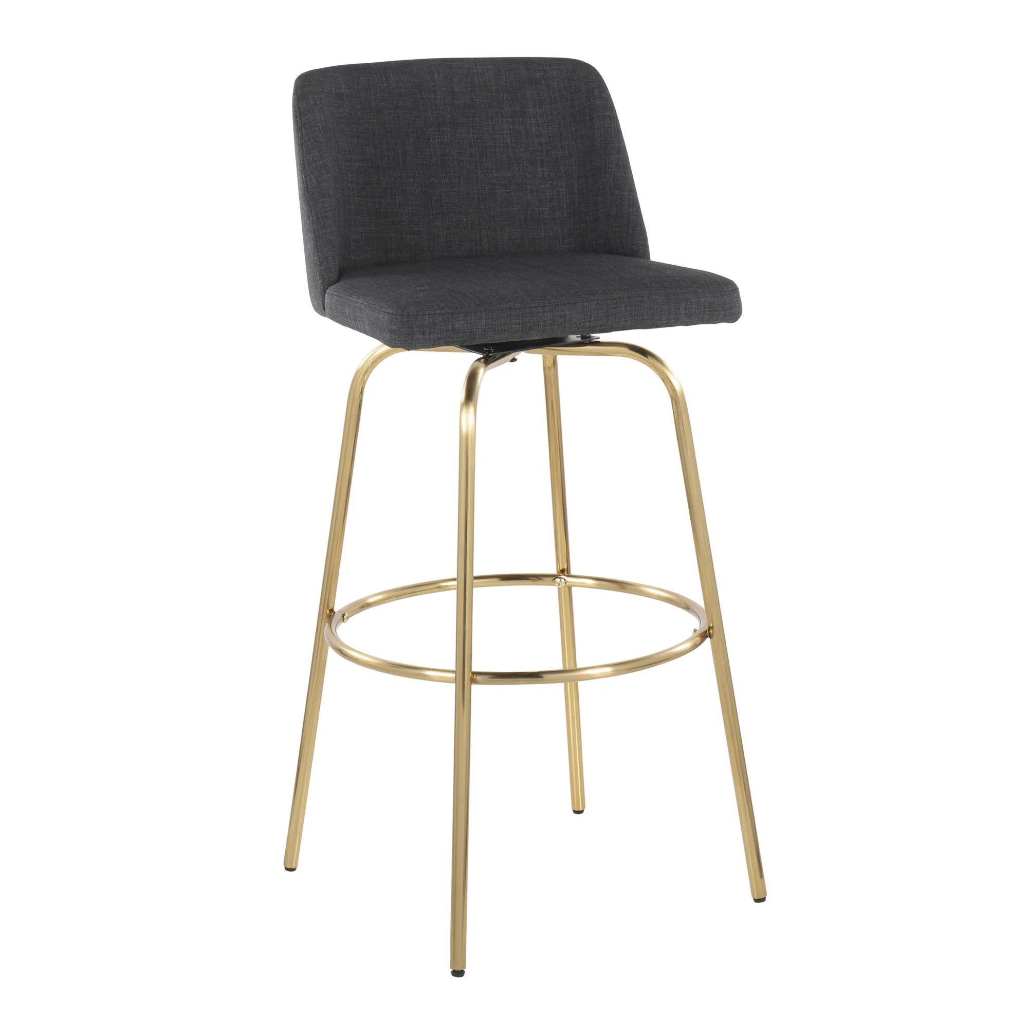 Toriano 30" Fixed-Height Barstool - Set of 2 By LumiSource - B30-TRNOFB-CLARZG2 AUBU2 - Image 16