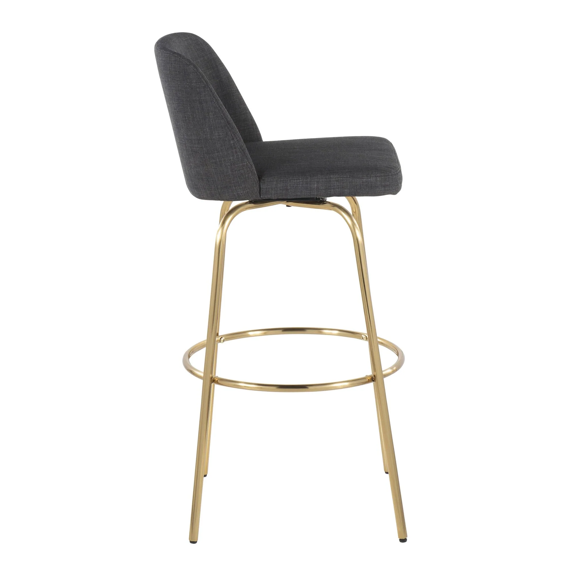 Toriano 30" Fixed-Height Barstool - Set of 2 By LumiSource - B30-TRNOFB-CLARZG2 AUBU2 - Image 17