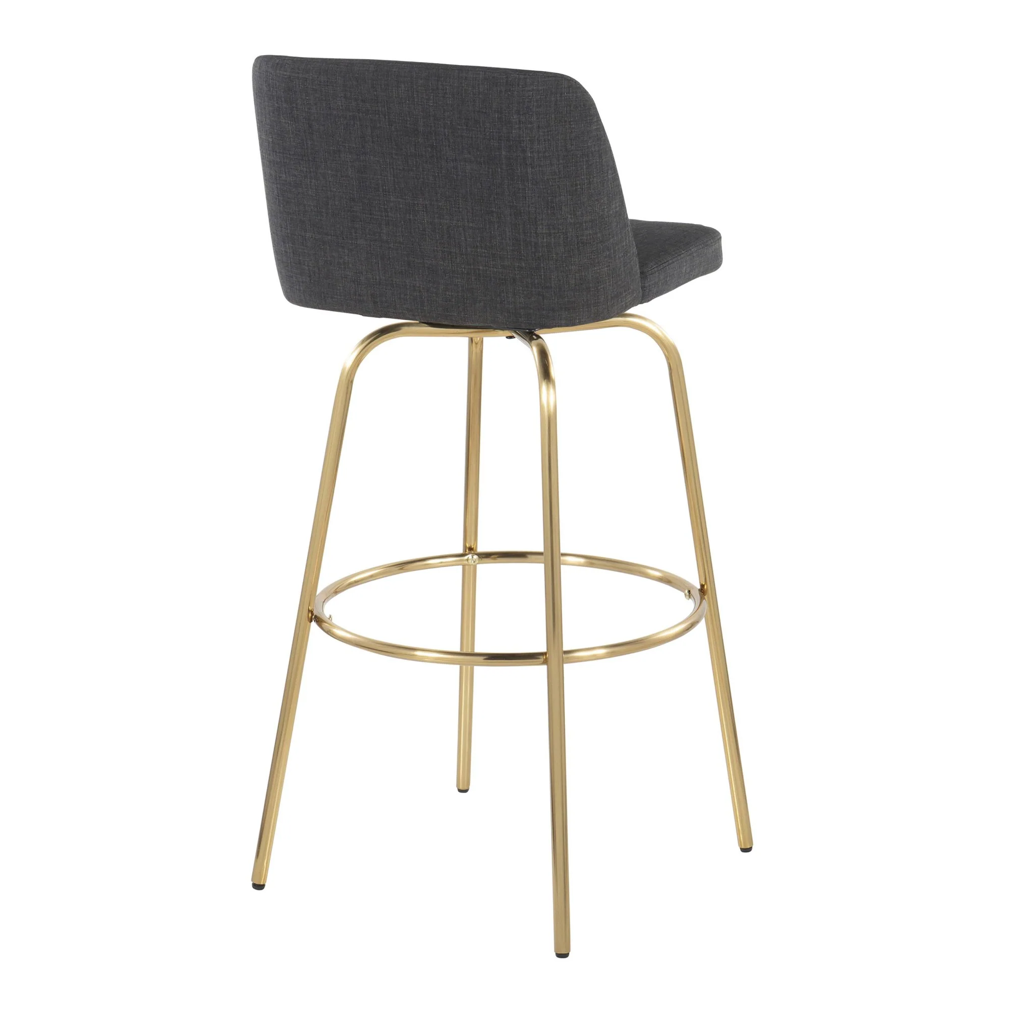Toriano 30" Fixed-Height Barstool - Set of 2 By LumiSource - B30-TRNOFB-CLARZG2 AUBU2 - Image 18
