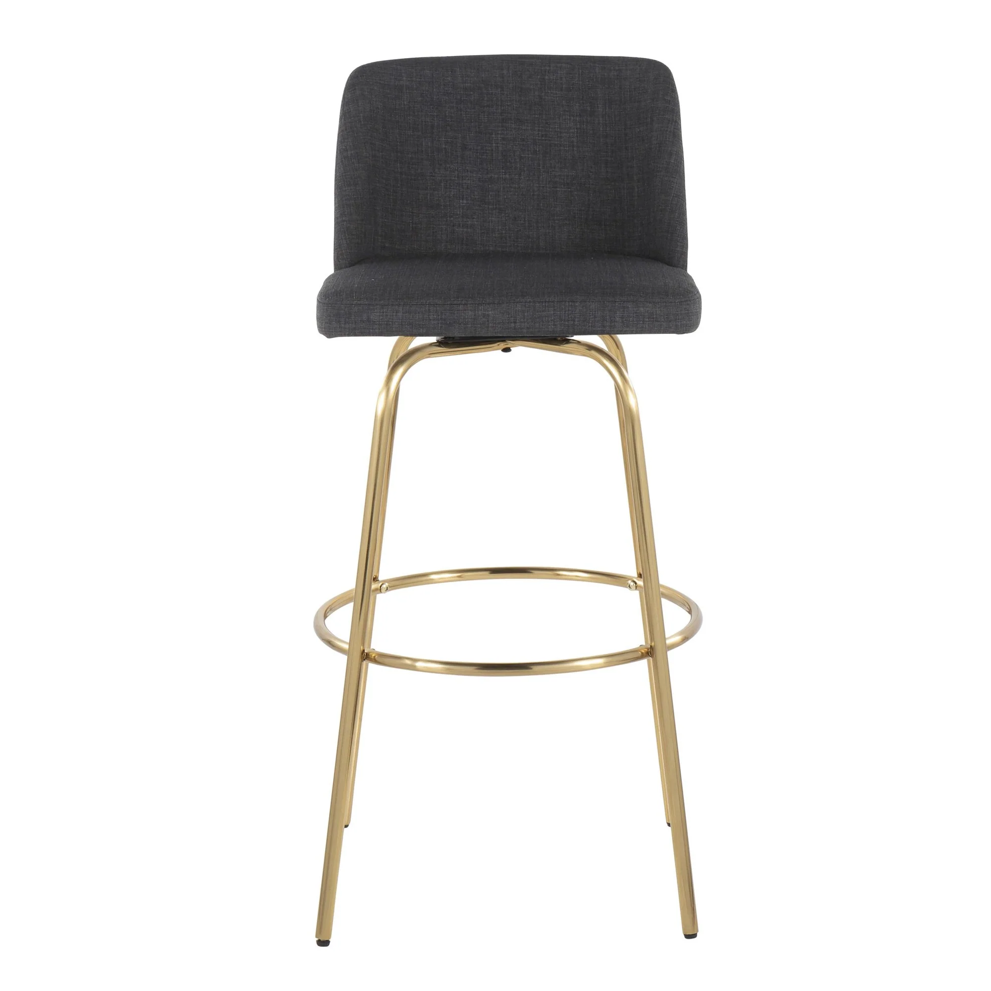 Toriano 30" Fixed-Height Barstool - Set of 2 By LumiSource - B30-TRNOFB-CLARZG2 AUBU2 - Image 19