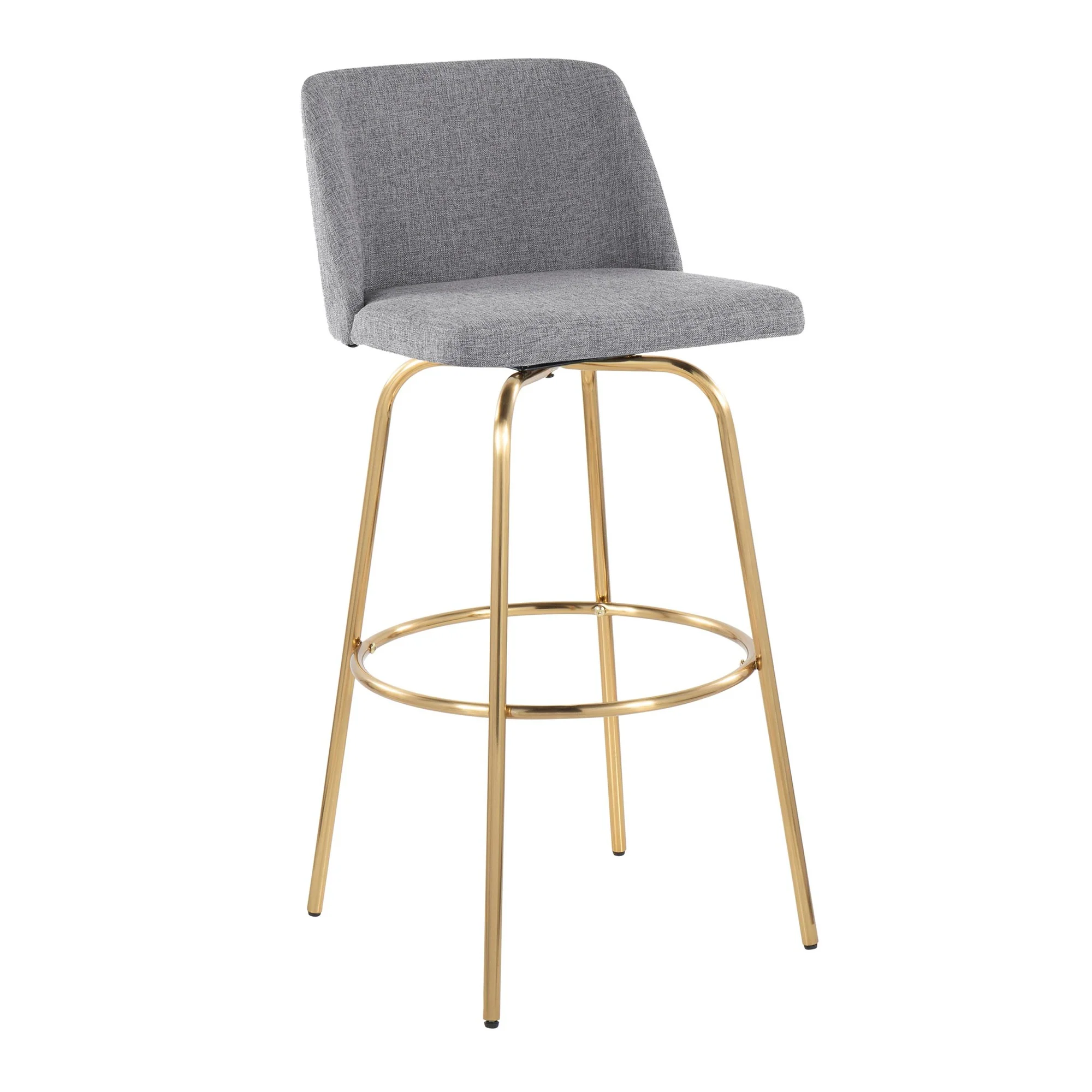 Toriano 30" Fixed-Height Barstool - Set of 2 By LumiSource - B30-TRNOFB-CLARZG2 AUBU2 - Image 26