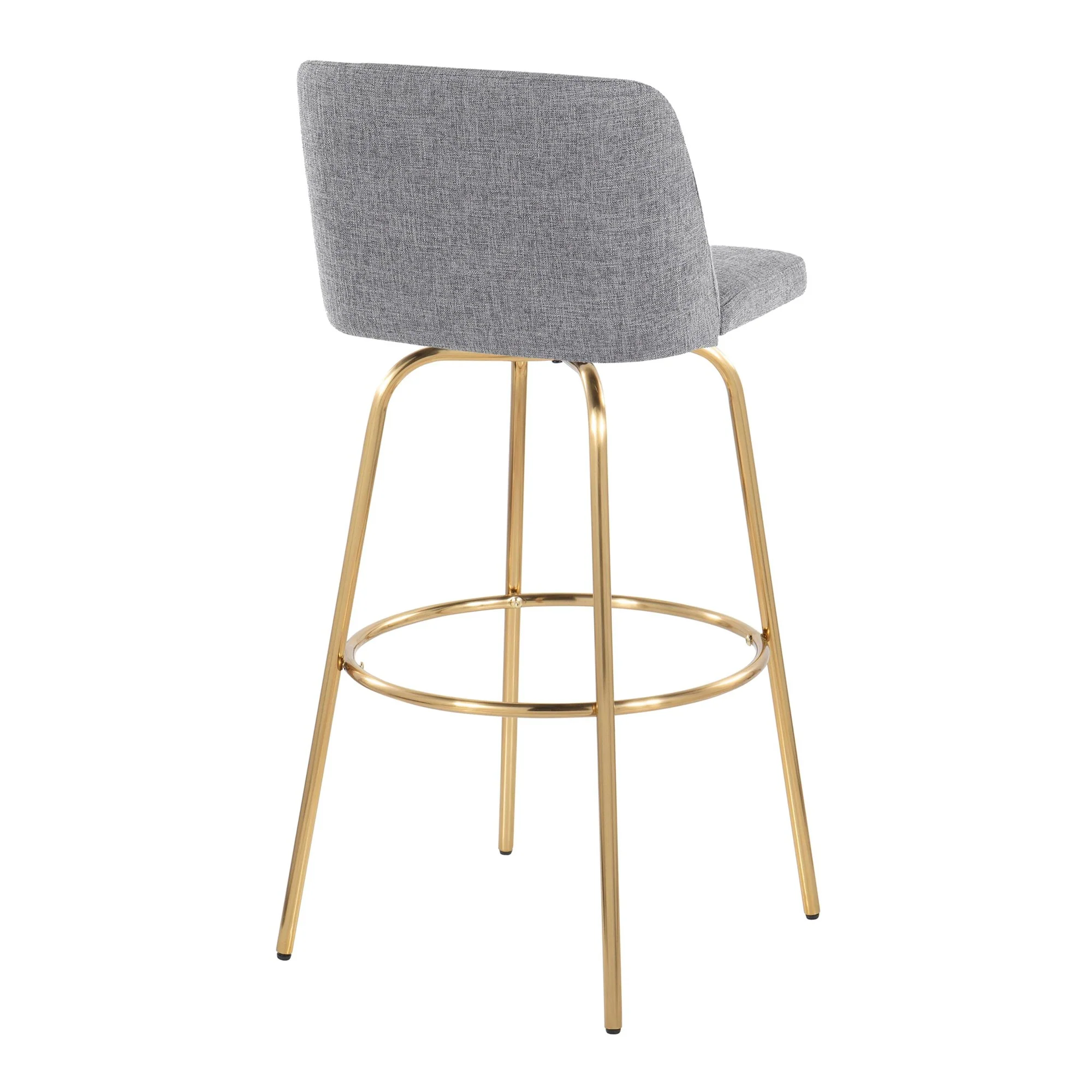 Toriano 30" Fixed-Height Barstool - Set of 2 By LumiSource - B30-TRNOFB-CLARZG2 AUBU2 - Image 28