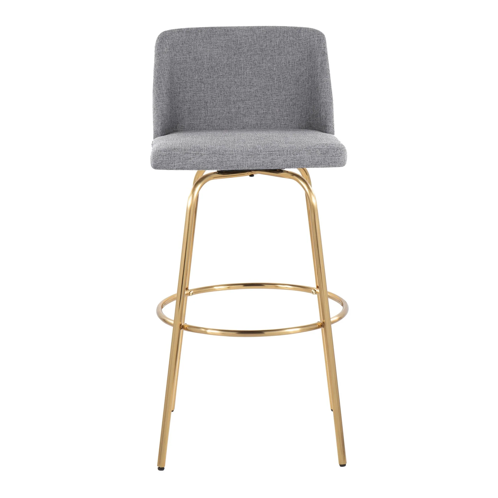Toriano 30" Fixed-Height Barstool - Set of 2 By LumiSource - B30-TRNOFB-CLARZG2 AUBU2 - Image 29