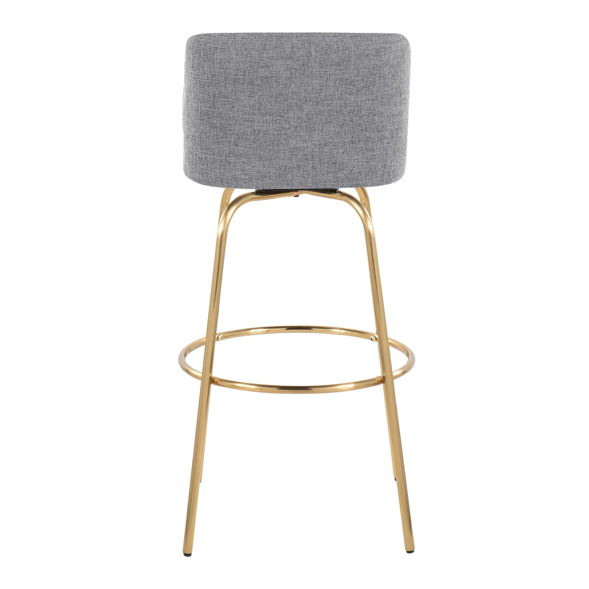 Toriano 30" Fixed-Height Barstool - Set of 2 By LumiSource - B30-TRNOFB-CLARZG2 AUBU2 - Image 30