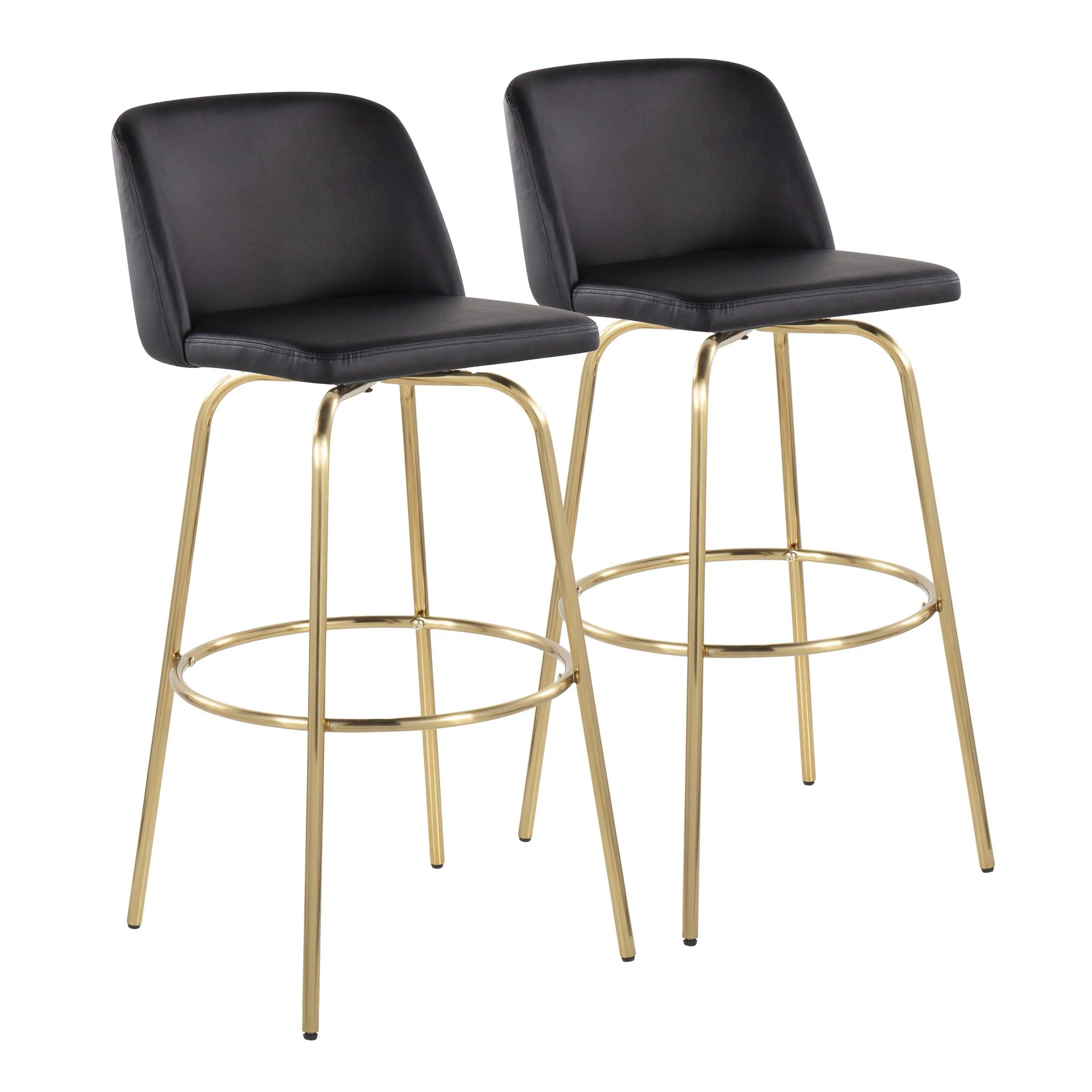 Toriano 30" Fixed-Height Barstool - Set of 2 By LumiSource - B30-TRNOFB-CLARZG2 AUBU2 - Image 35