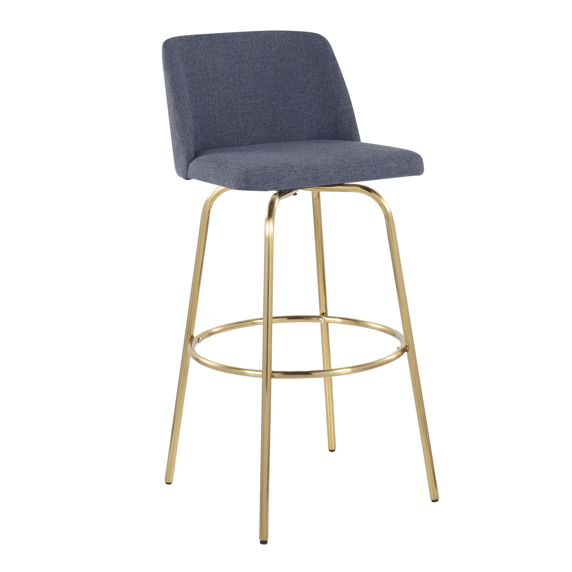 Toriano 30" Fixed-Height Barstool - Set of 2 By LumiSource - B30-TRNOFB-CLARZG2 AUBU2 - Image 6
