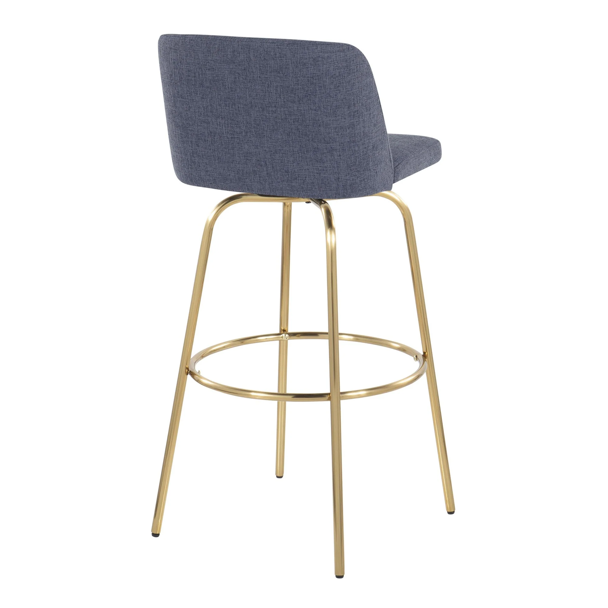 Toriano 30" Fixed-Height Barstool - Set of 2 By LumiSource - B30-TRNOFB-CLARZG2 AUBU2 - Image 8