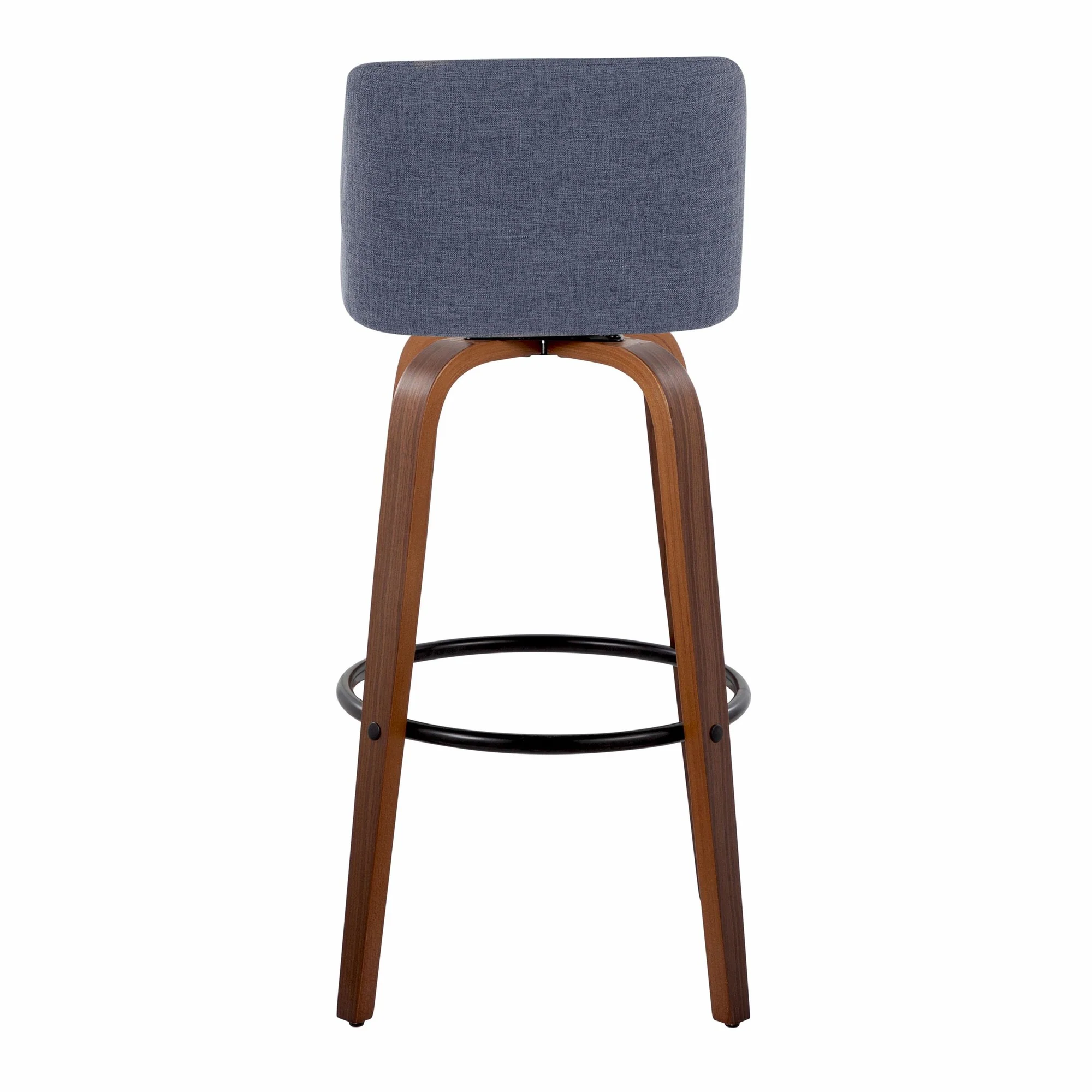 Toriano 30" Fixed-Height Barstool - Set of 2 By LumiSource - B30-TRNOFB-GRTZQ2 WLBU2 - Image 10