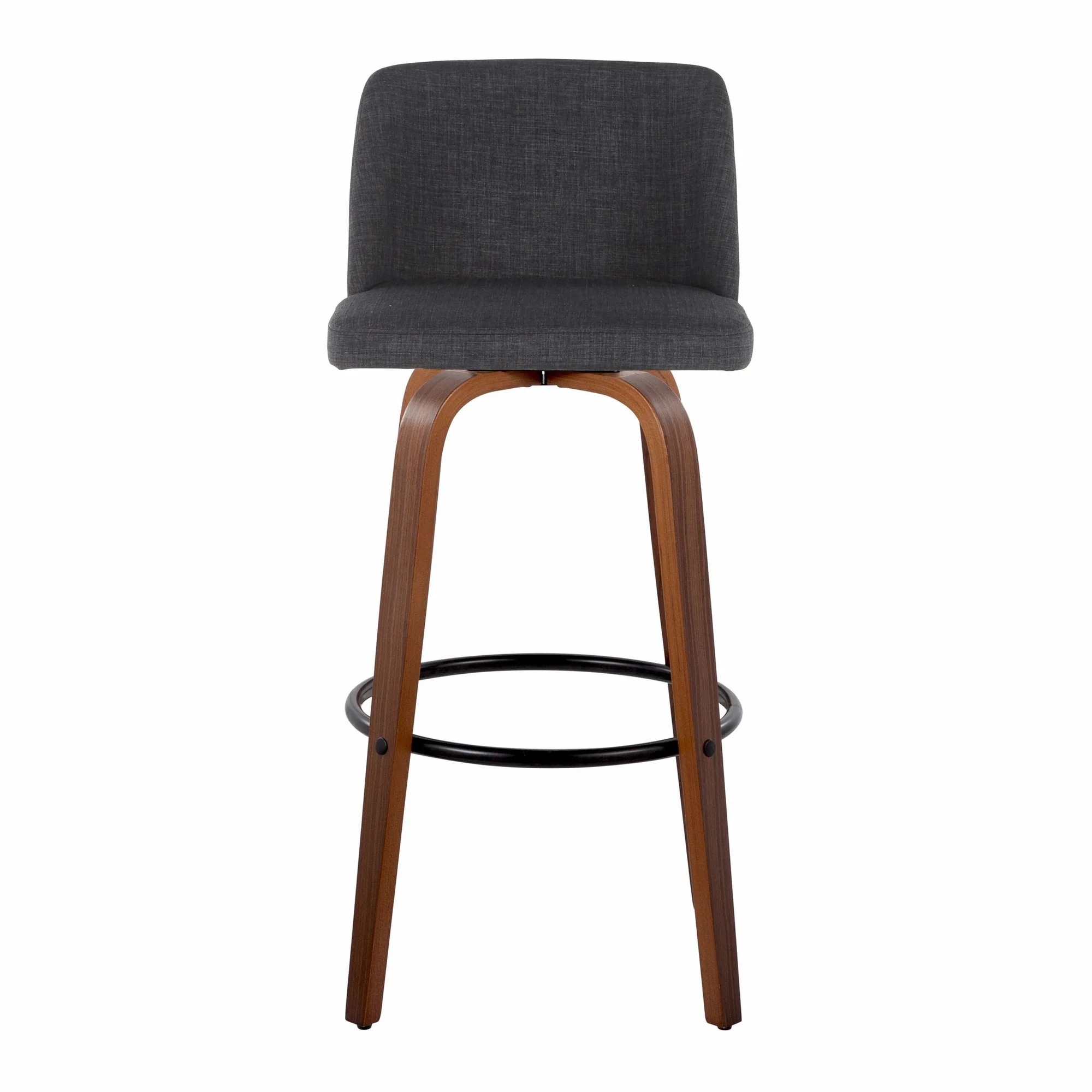 Toriano 30" Fixed-Height Barstool - Set of 2 By LumiSource - B30-TRNOFB-GRTZQ2 WLBU2 - Image 19