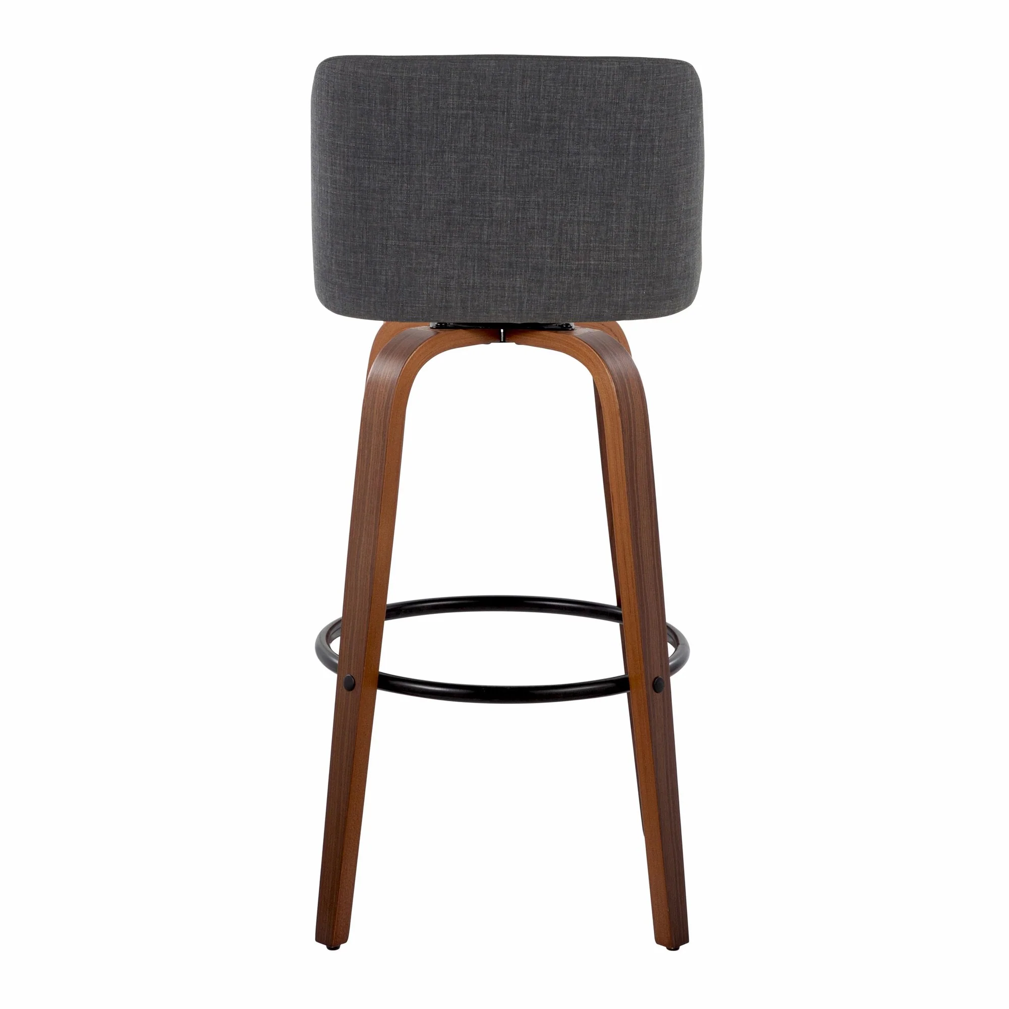 Toriano 30" Fixed-Height Barstool - Set of 2 By LumiSource - B30-TRNOFB-GRTZQ2 WLBU2 - Image 20