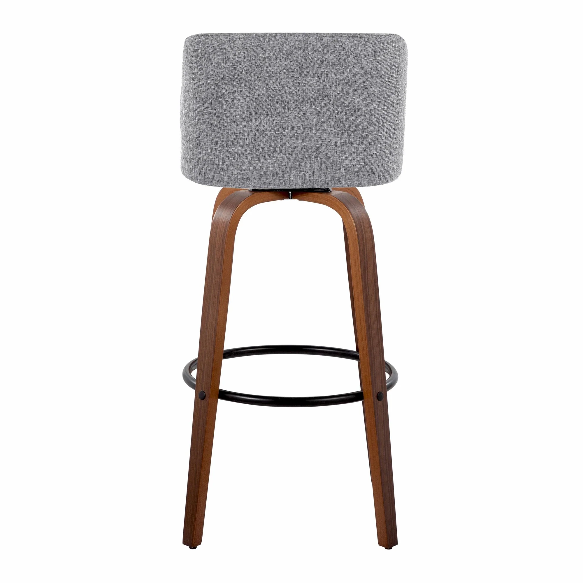 Toriano 30" Fixed-Height Barstool - Set of 2 By LumiSource - B30-TRNOFB-GRTZQ2 WLGY2 - Image 10