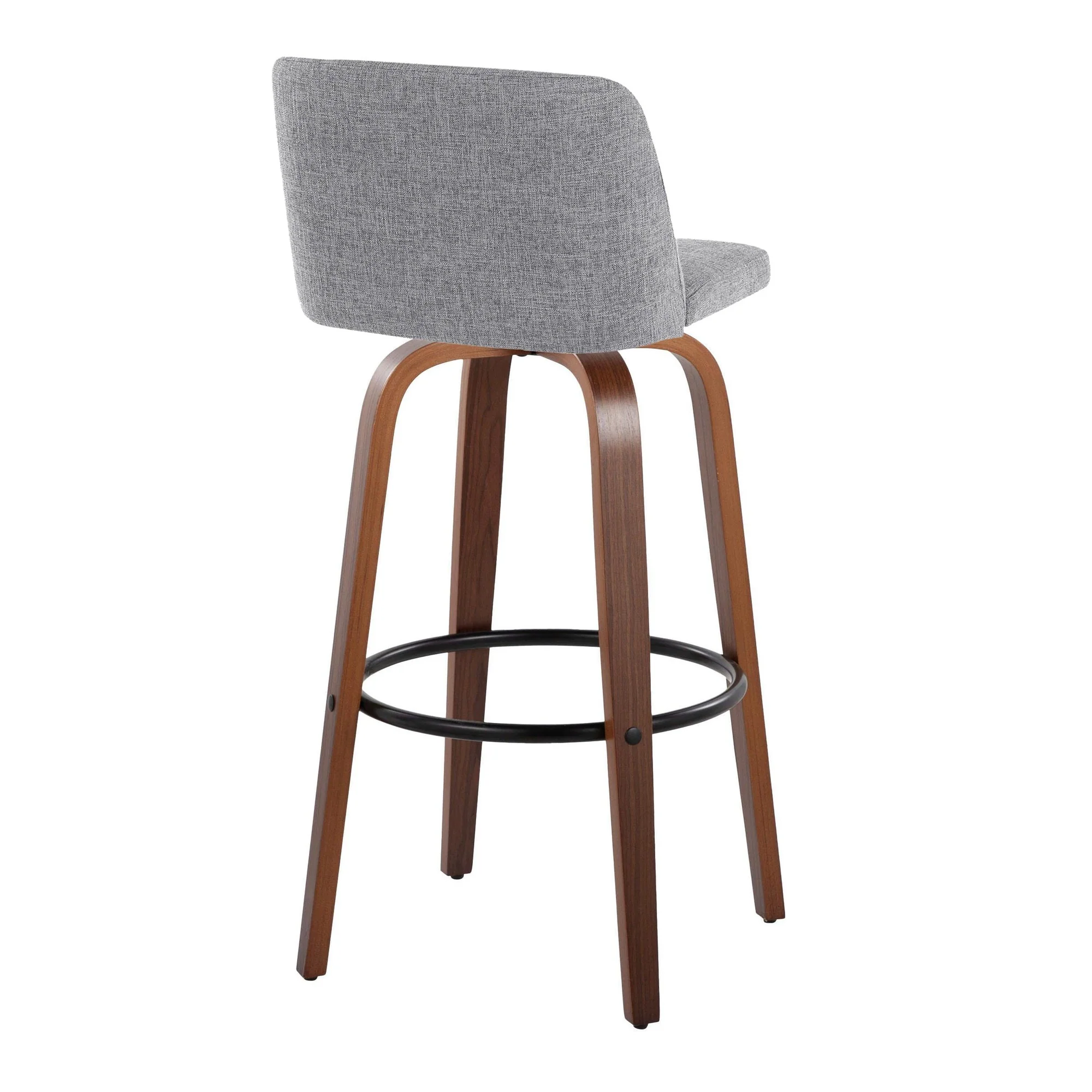 Toriano 30" Fixed-Height Barstool - Set of 2 By LumiSource - B30-TRNOFB-GRTZQ2 WLGY2 - Image 8