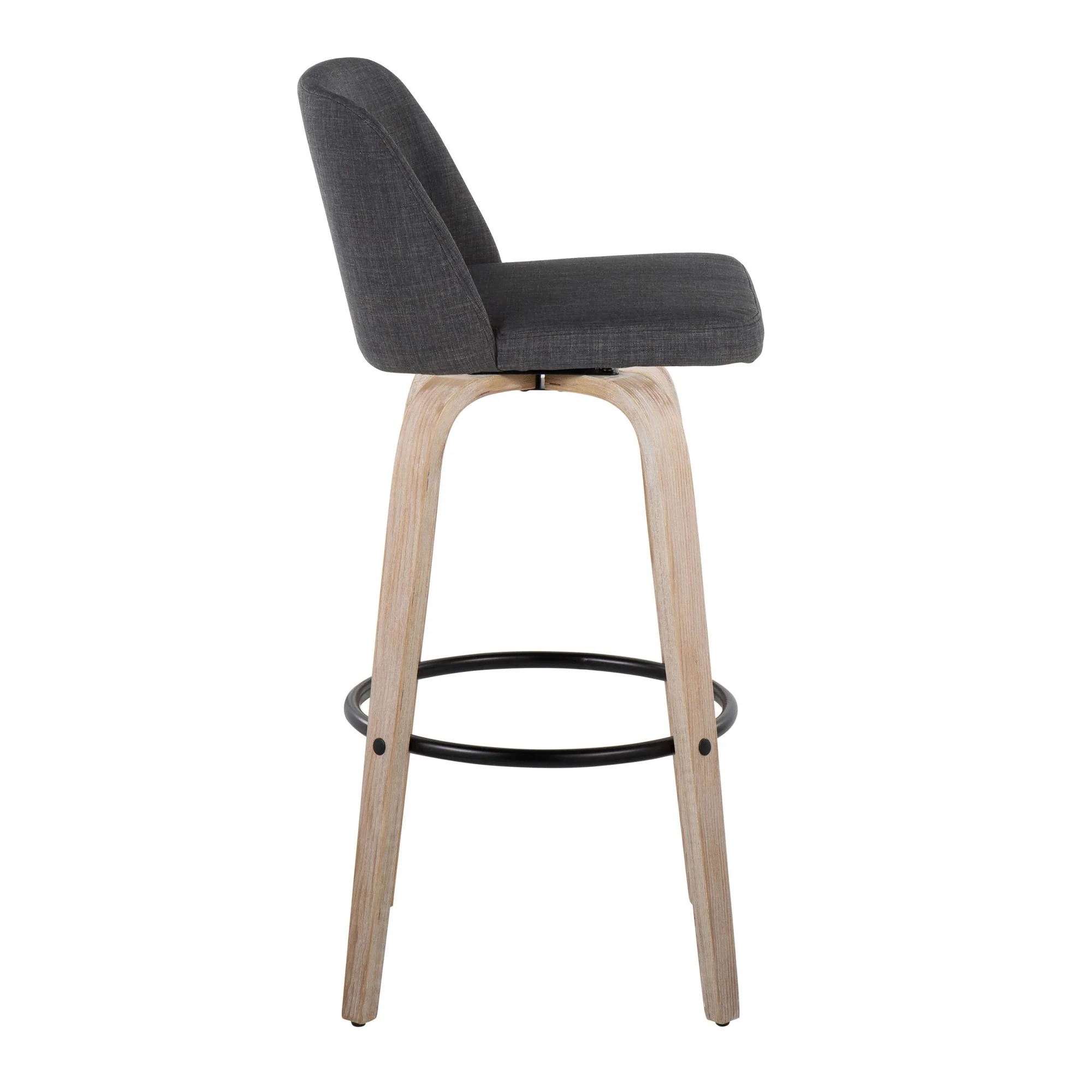 Toriano 30" Fixed-Height Barstool - Set of 2 By LumiSource - B30-TRNOFB-GRTZQ2 WWBU2 - Image 13