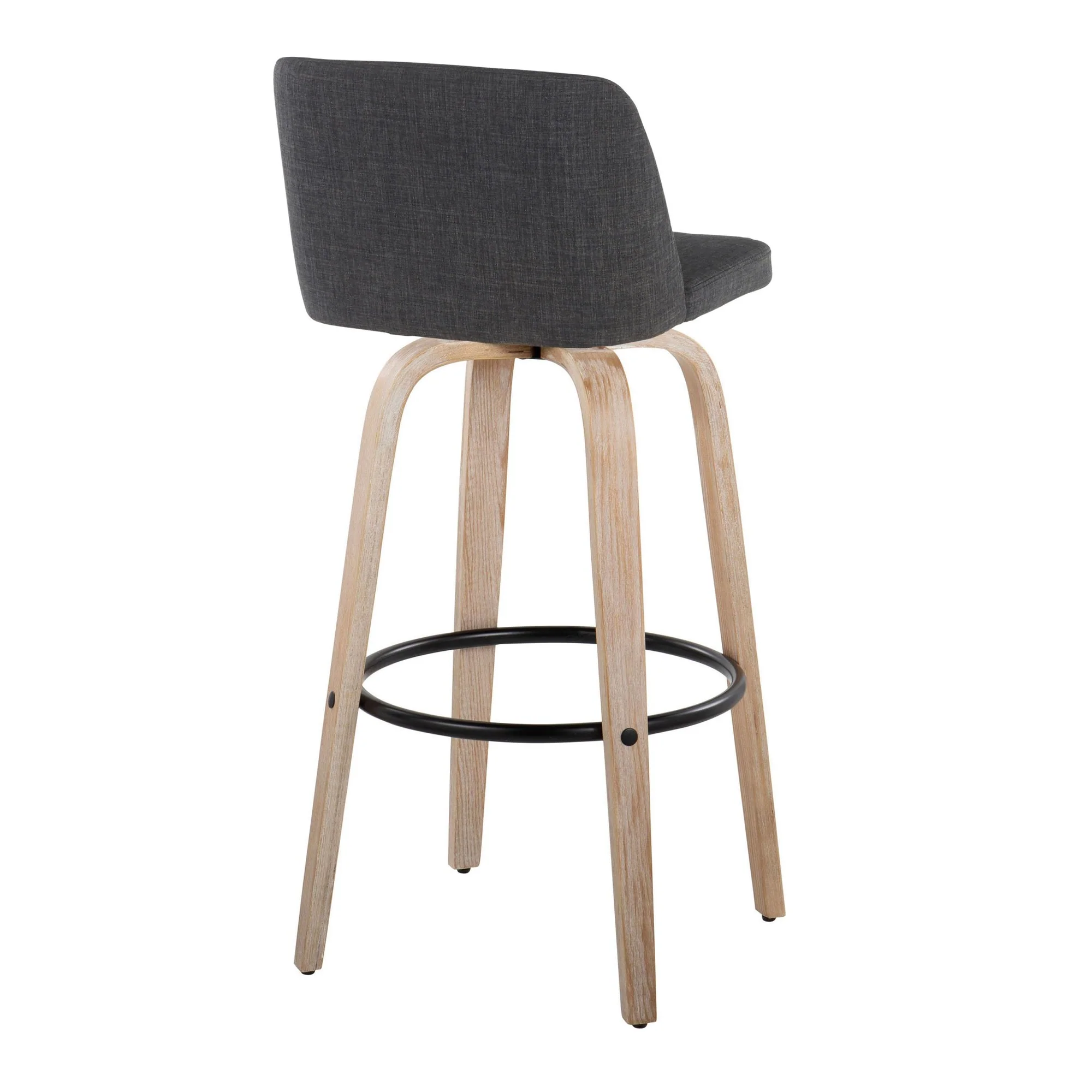 Toriano 30" Fixed-Height Barstool - Set of 2 By LumiSource - B30-TRNOFB-GRTZQ2 WWBU2 - Image 14