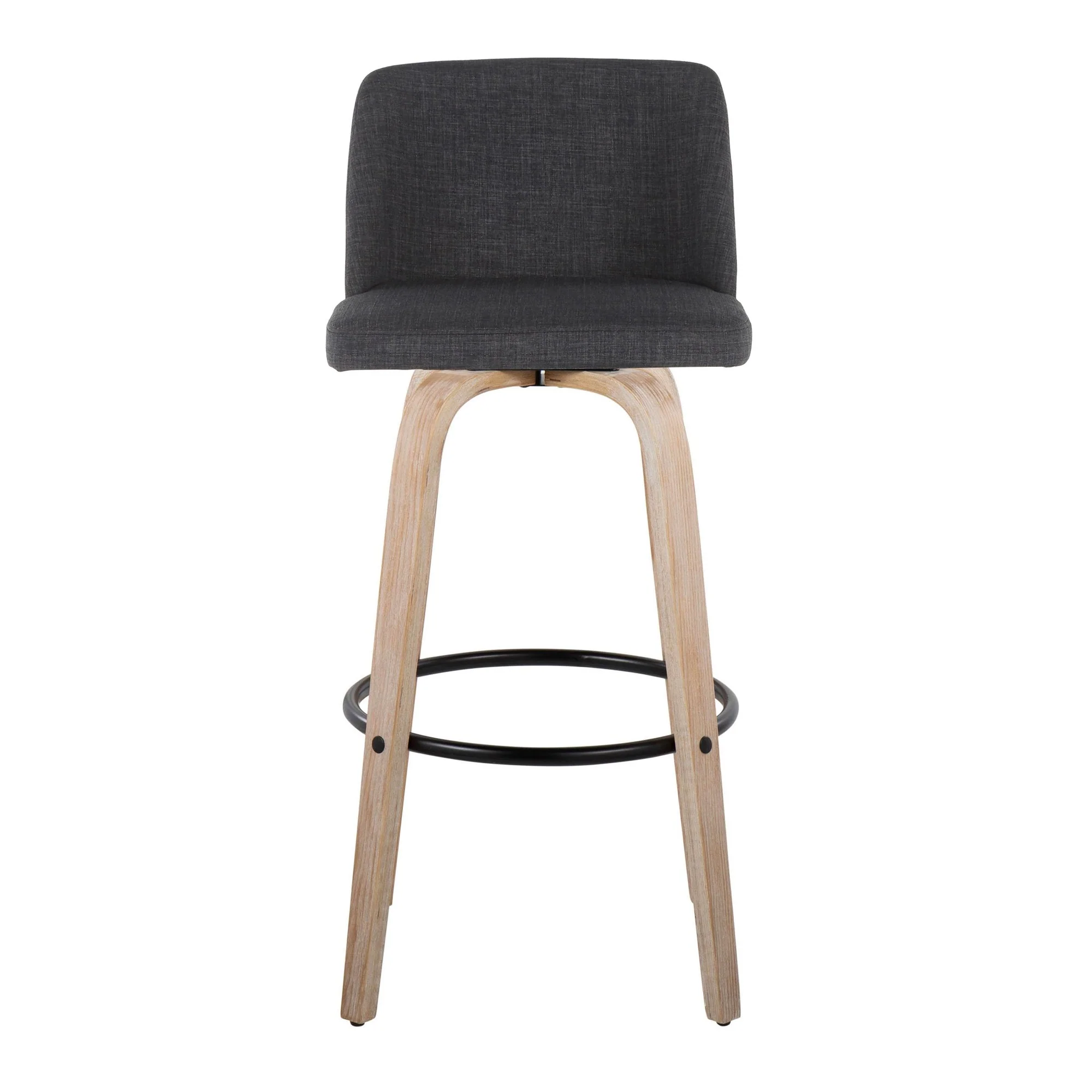 Toriano 30" Fixed-Height Barstool - Set of 2 By LumiSource - B30-TRNOFB-GRTZQ2 WWBU2 - Image 15