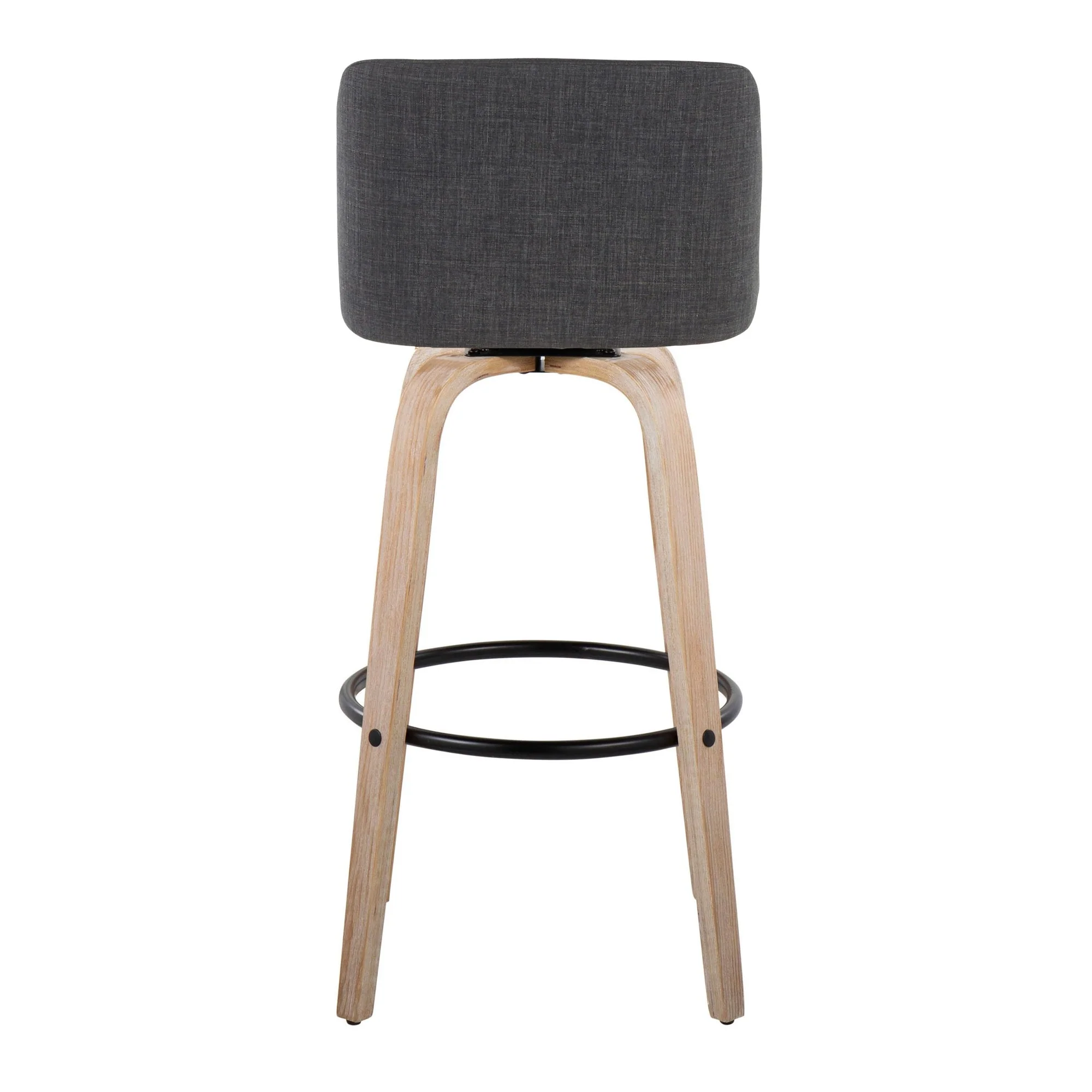 Toriano 30" Fixed-Height Barstool - Set of 2 By LumiSource - B30-TRNOFB-GRTZQ2 WWBU2 - Image 16