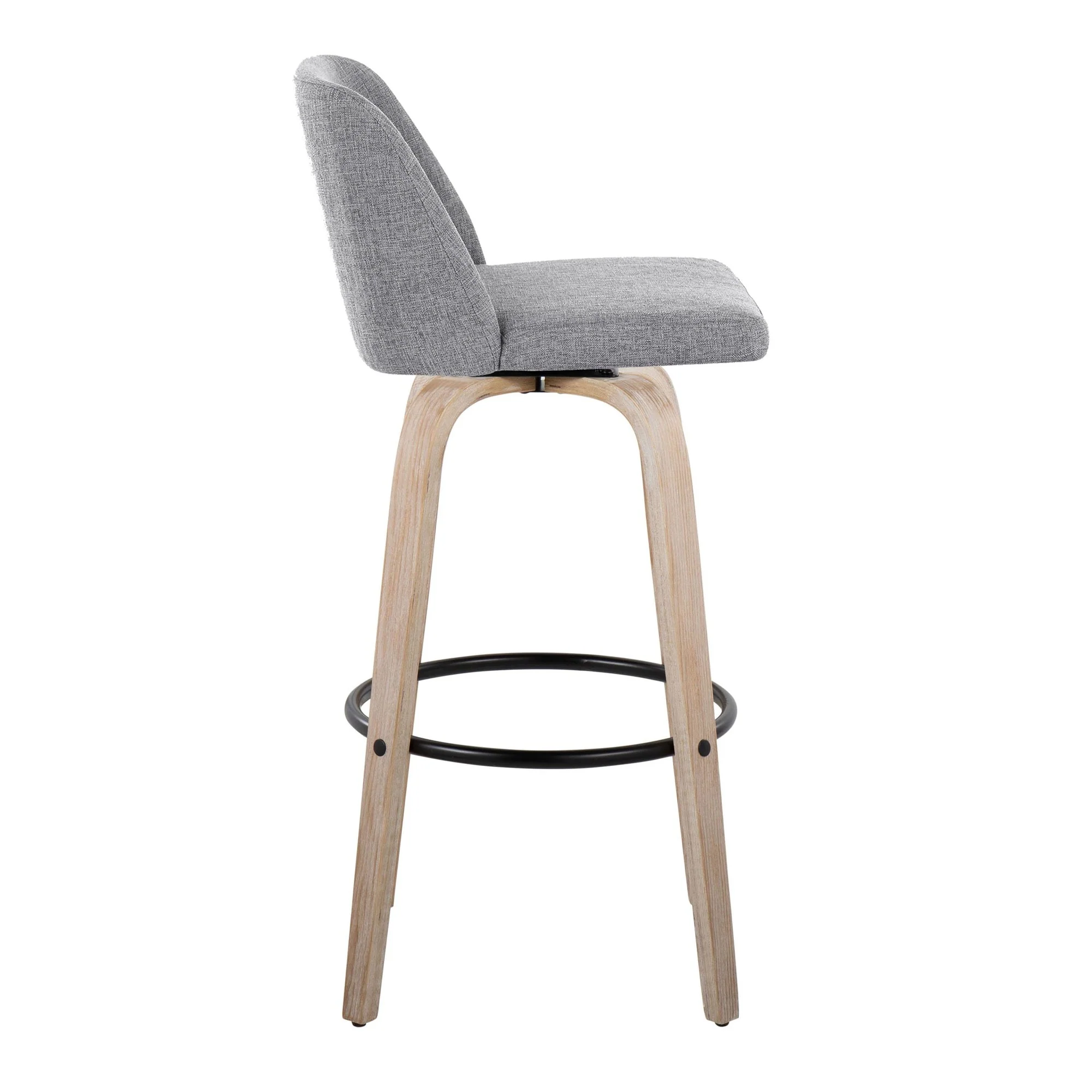 Toriano 30" Fixed-Height Barstool - Set of 2 By LumiSource - B30-TRNOFB-GRTZQ2 WWBU2 - Image 17