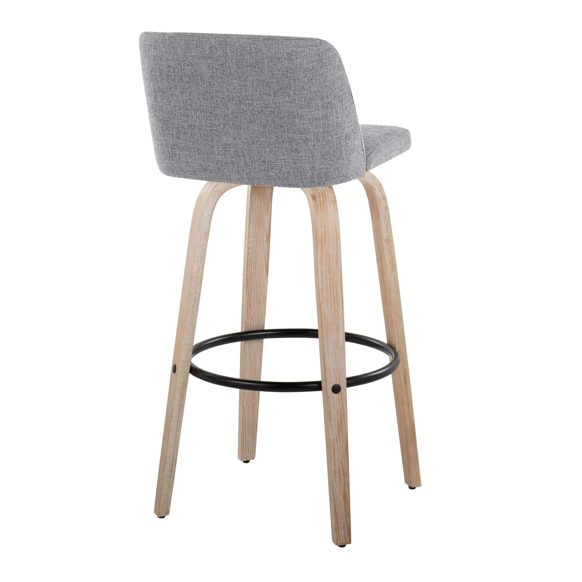 Toriano 30" Fixed-Height Barstool - Set of 2 By LumiSource - B30-TRNOFB-GRTZQ2 WWBU2 - Image 18