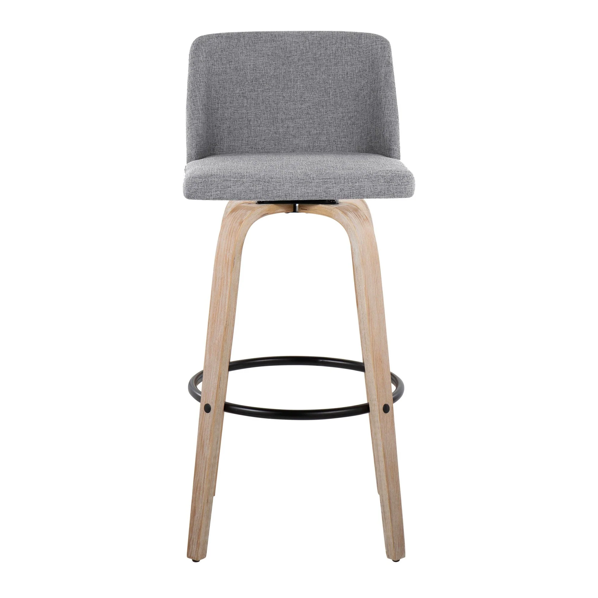 Toriano 30" Fixed-Height Barstool - Set of 2 By LumiSource - B30-TRNOFB-GRTZQ2 WWBU2 - Image 20