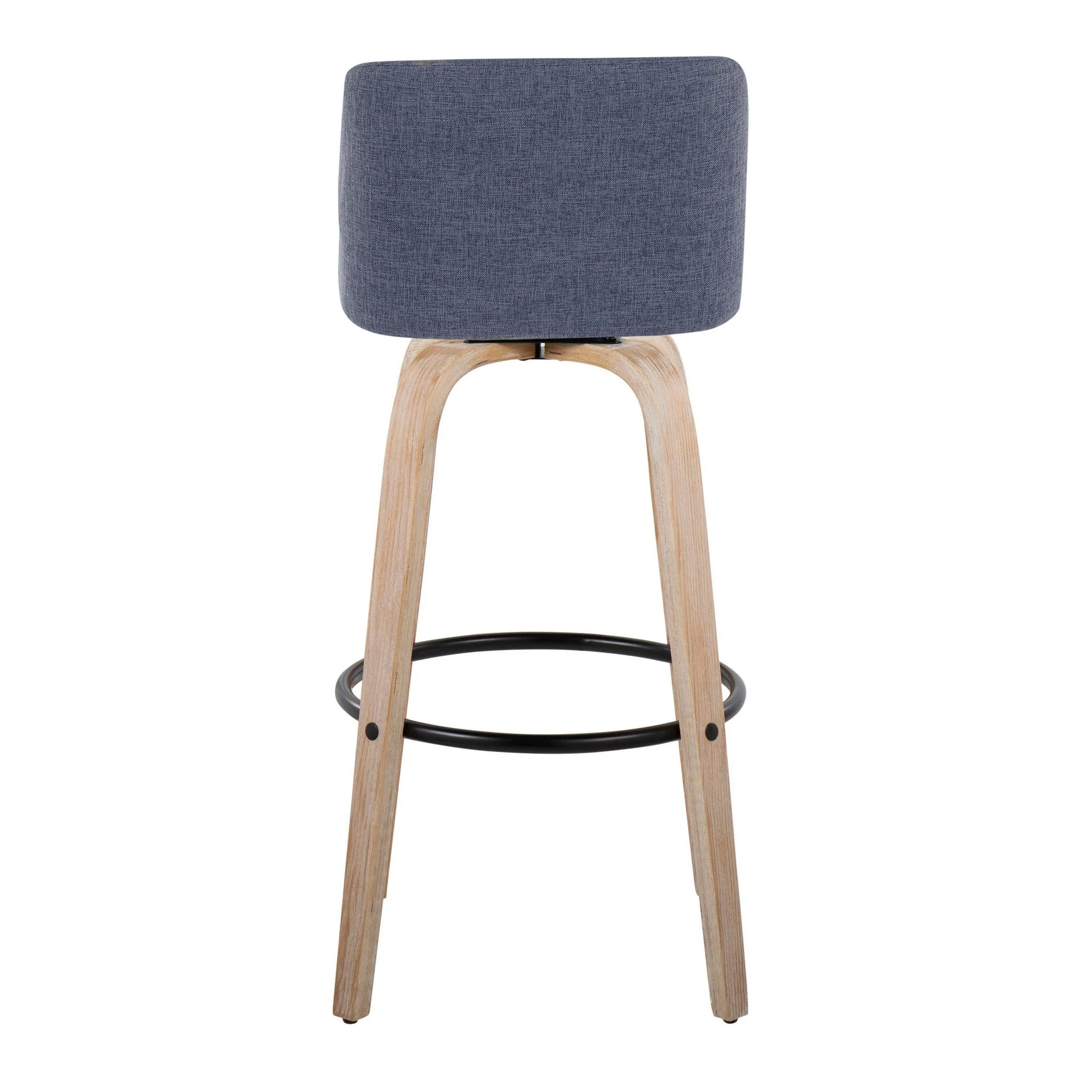Toriano 30" Fixed-Height Barstool - Set of 2 By LumiSource - B30-TRNOFB-GRTZQ2 WWBU2 - Image 5