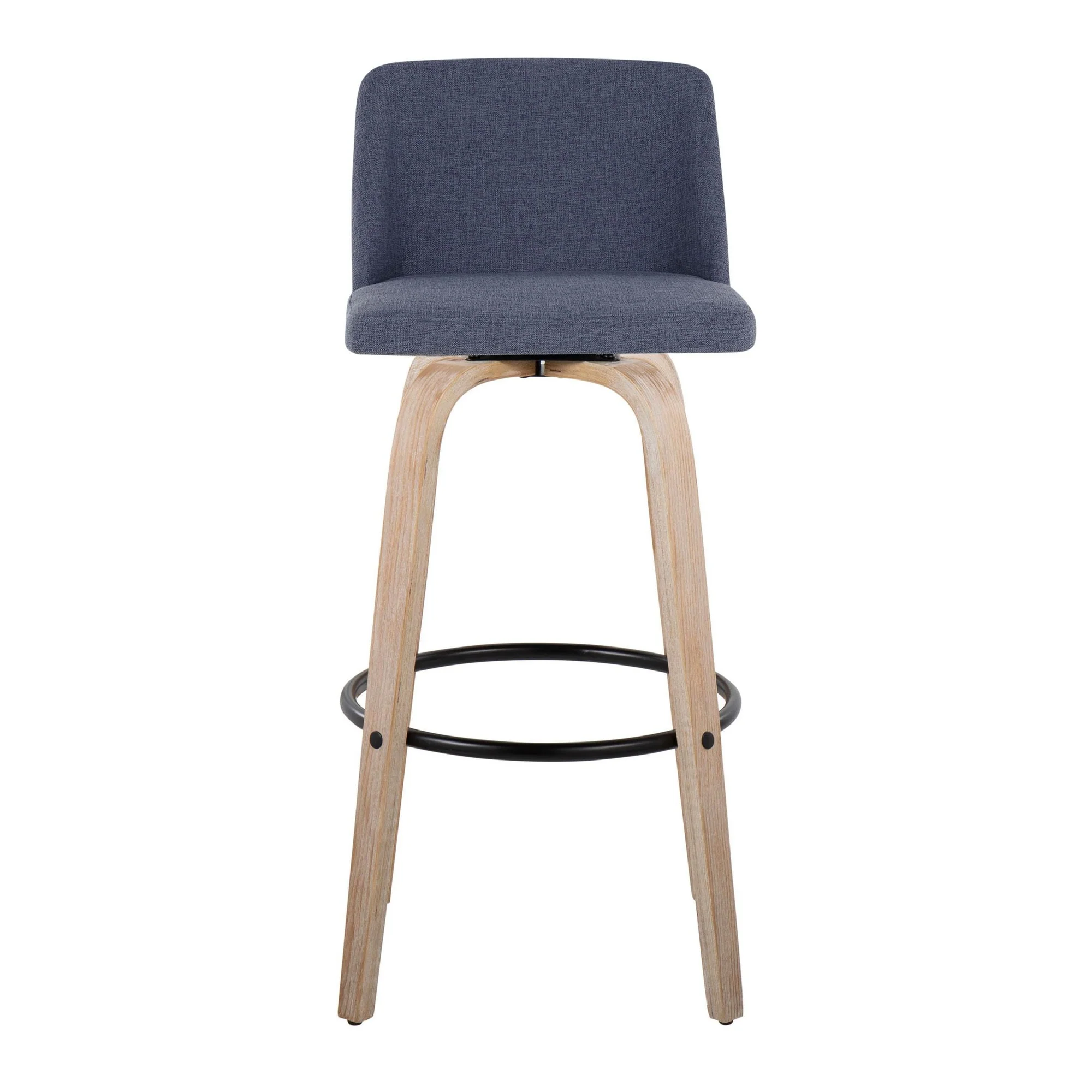 Toriano 30" Fixed-Height Barstool - Set of 2 By LumiSource - B30-TRNOFB-GRTZQ2 WWBU2 - Image 6