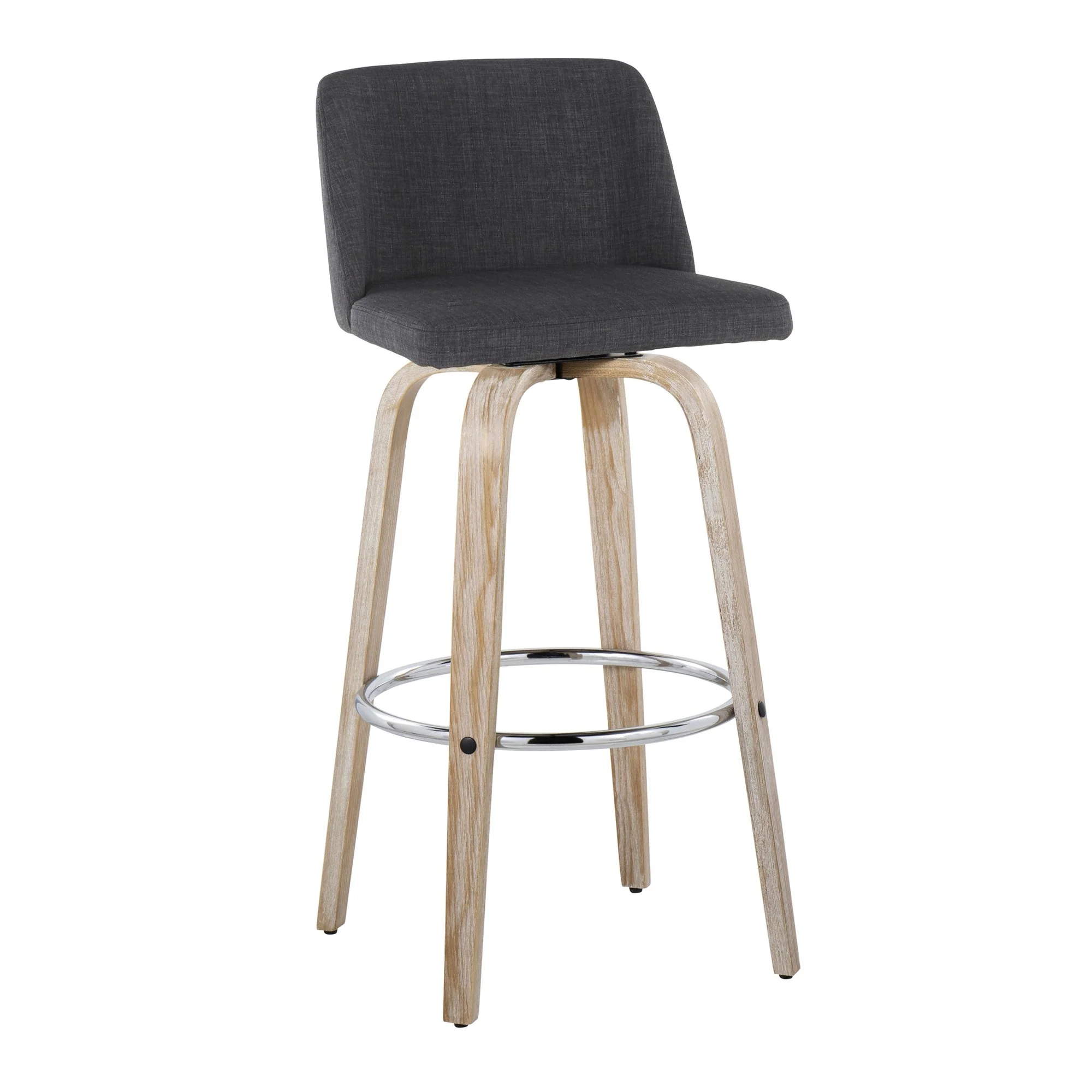 Toriano 30" Fixed-Height Barstool - Set of 2 By LumiSource - B30-TRNOFB-GRTZR2 WWBU2 - Image 14