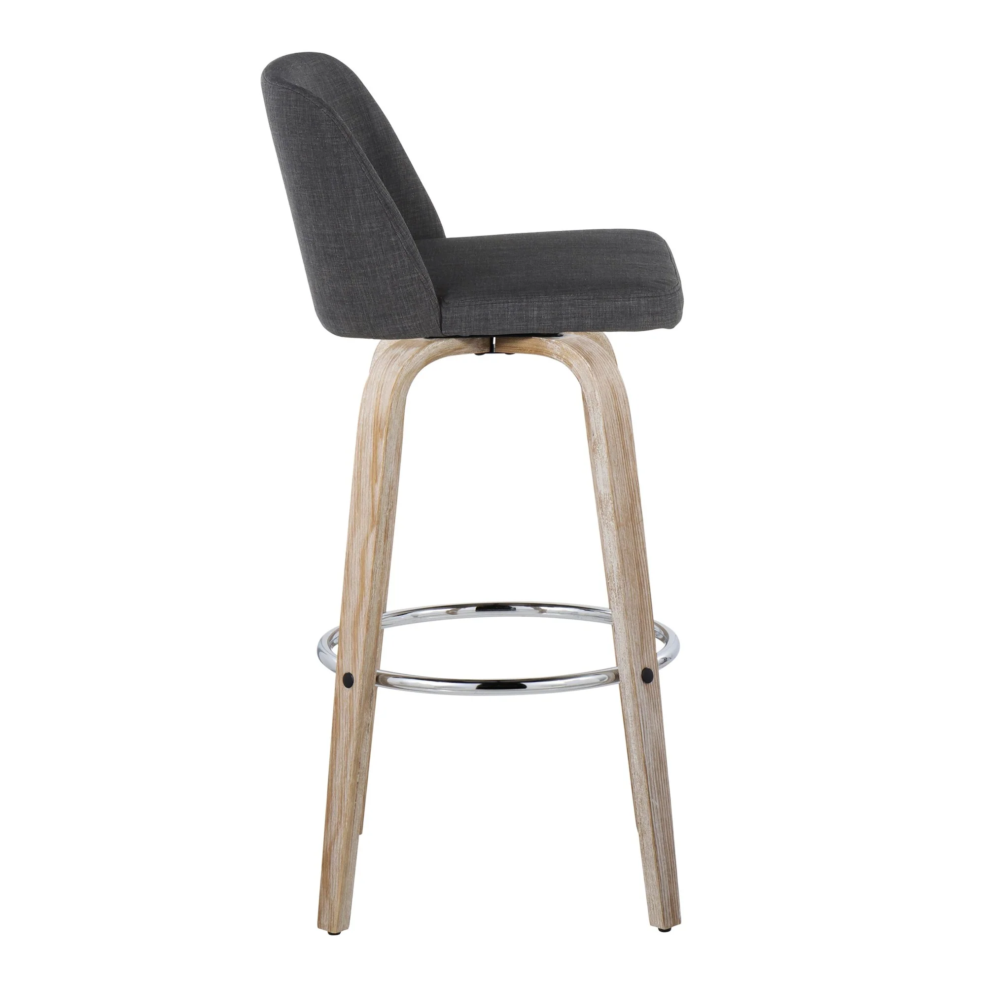 Toriano 30" Fixed-Height Barstool - Set of 2 By LumiSource - B30-TRNOFB-GRTZR2 WWBU2 - Image 15