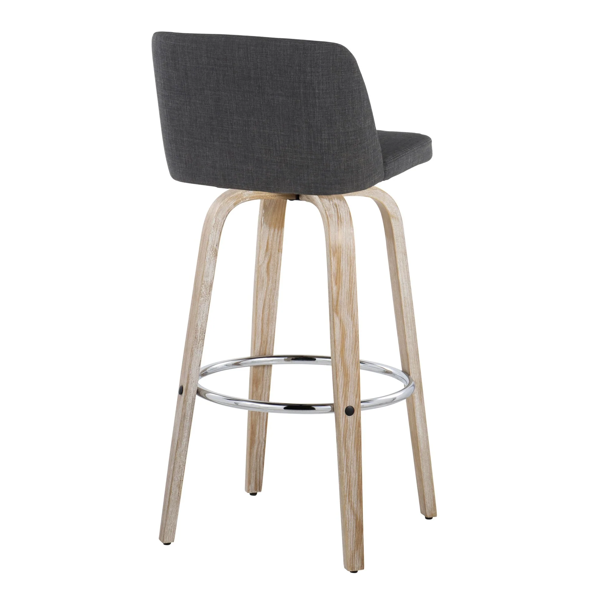 Toriano 30" Fixed-Height Barstool - Set of 2 By LumiSource - B30-TRNOFB-GRTZR2 WWBU2 - Image 17