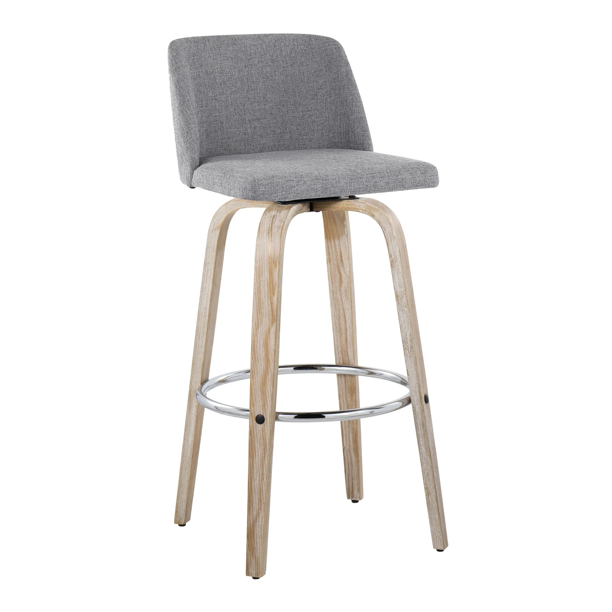 Toriano 30" Fixed-Height Barstool - Set of 2 By LumiSource - B30-TRNOFB-GRTZR2 WWBU2 - Image 24