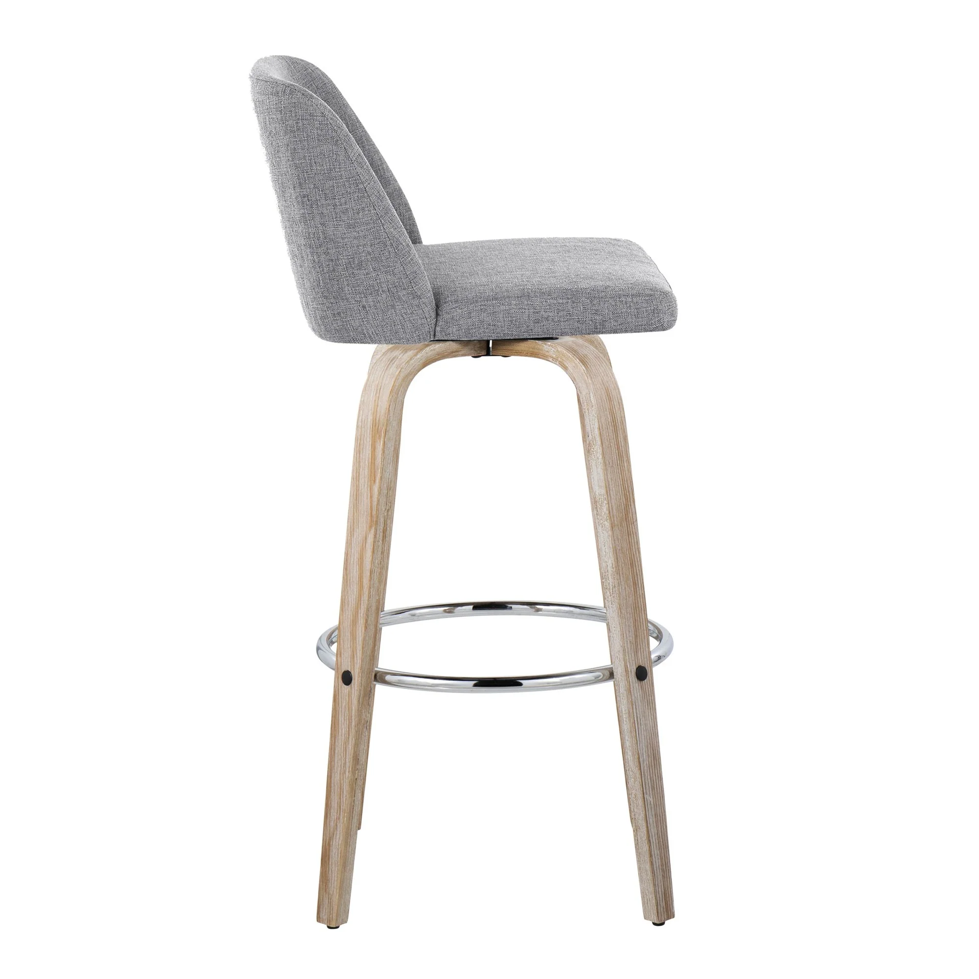 Toriano 30" Fixed-Height Barstool - Set of 2 By LumiSource - B30-TRNOFB-GRTZR2 WWBU2 - Image 25