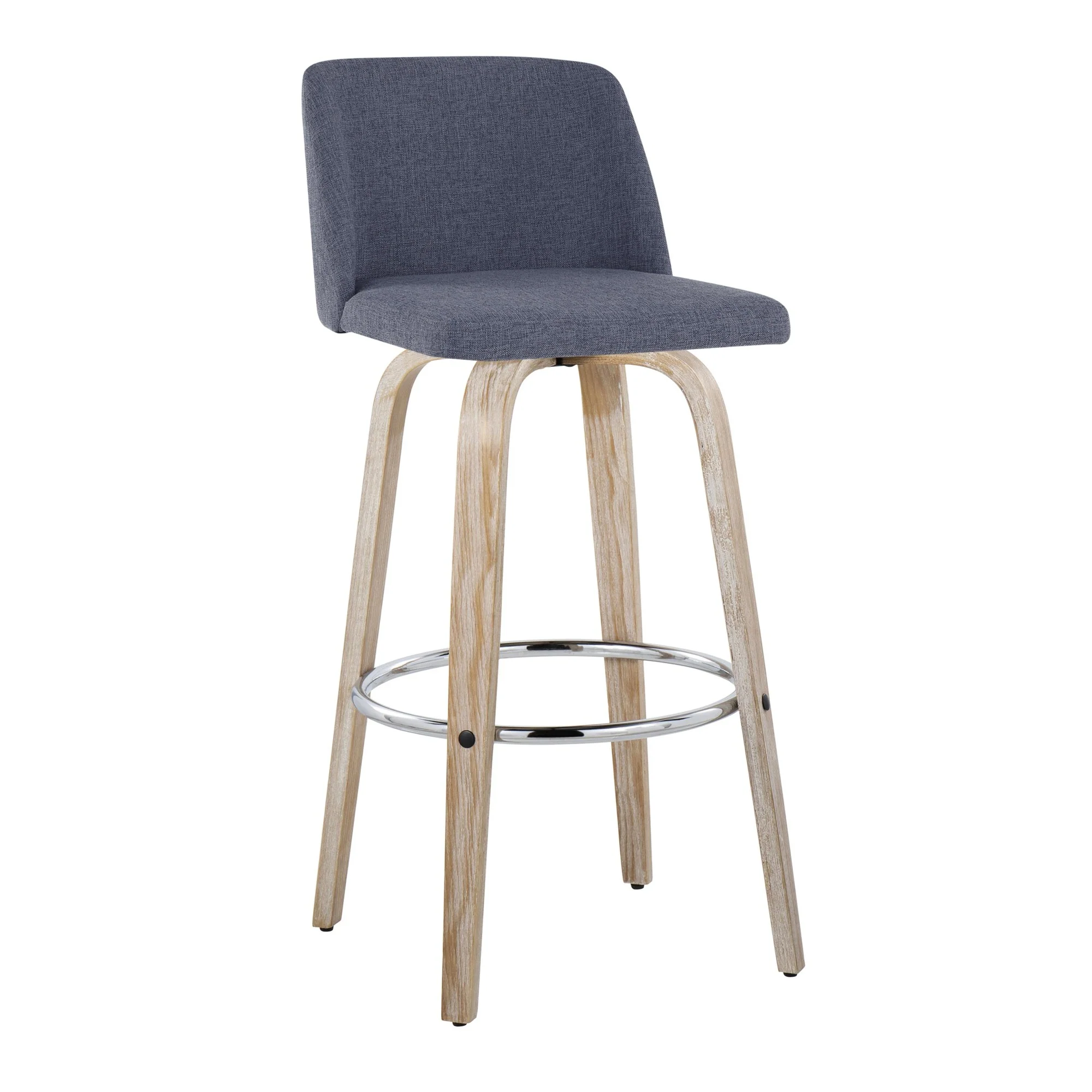 Toriano 30" Fixed-Height Barstool - Set of 2 By LumiSource - B30-TRNOFB-GRTZR2 WWBU2 - Image 6