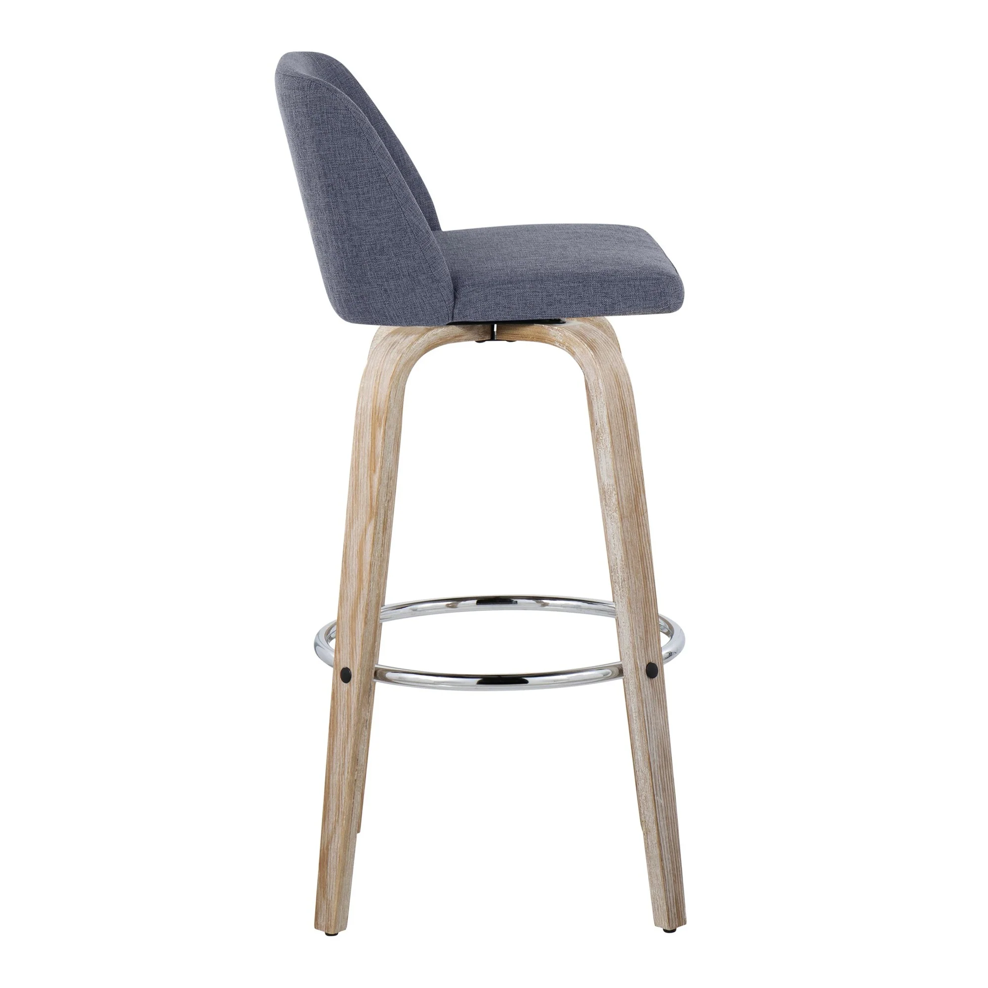 Toriano 30" Fixed-Height Barstool - Set of 2 By LumiSource - B30-TRNOFB-GRTZR2 WWBU2 - Image 7