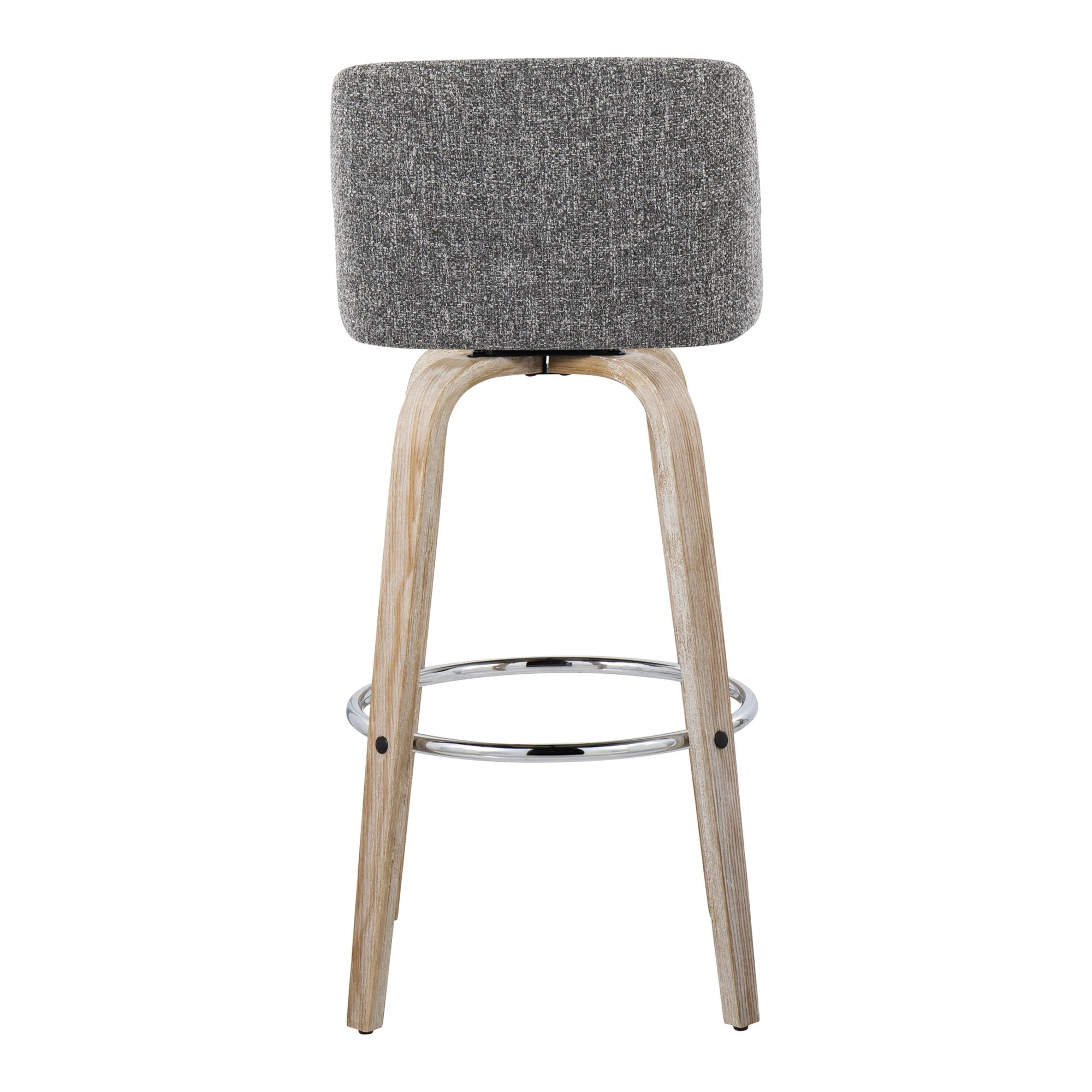 Toriano 30" Fixed-Height Barstool - Set of 2 By LumiSource - B30-TRNOFB-GRTZR2 WWNCR2 - Image 20