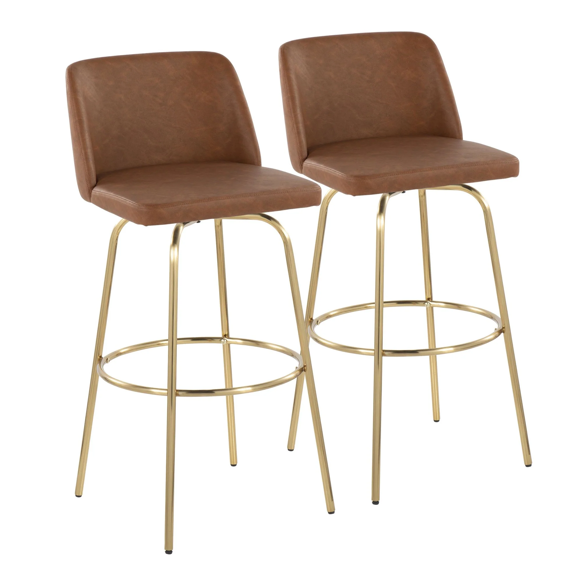 Toriano 30" Fixed-Height Barstool - Set of 2 By LumiSource - B30-TRNOPU-CLARZG2 AUCAM2 - Image 5