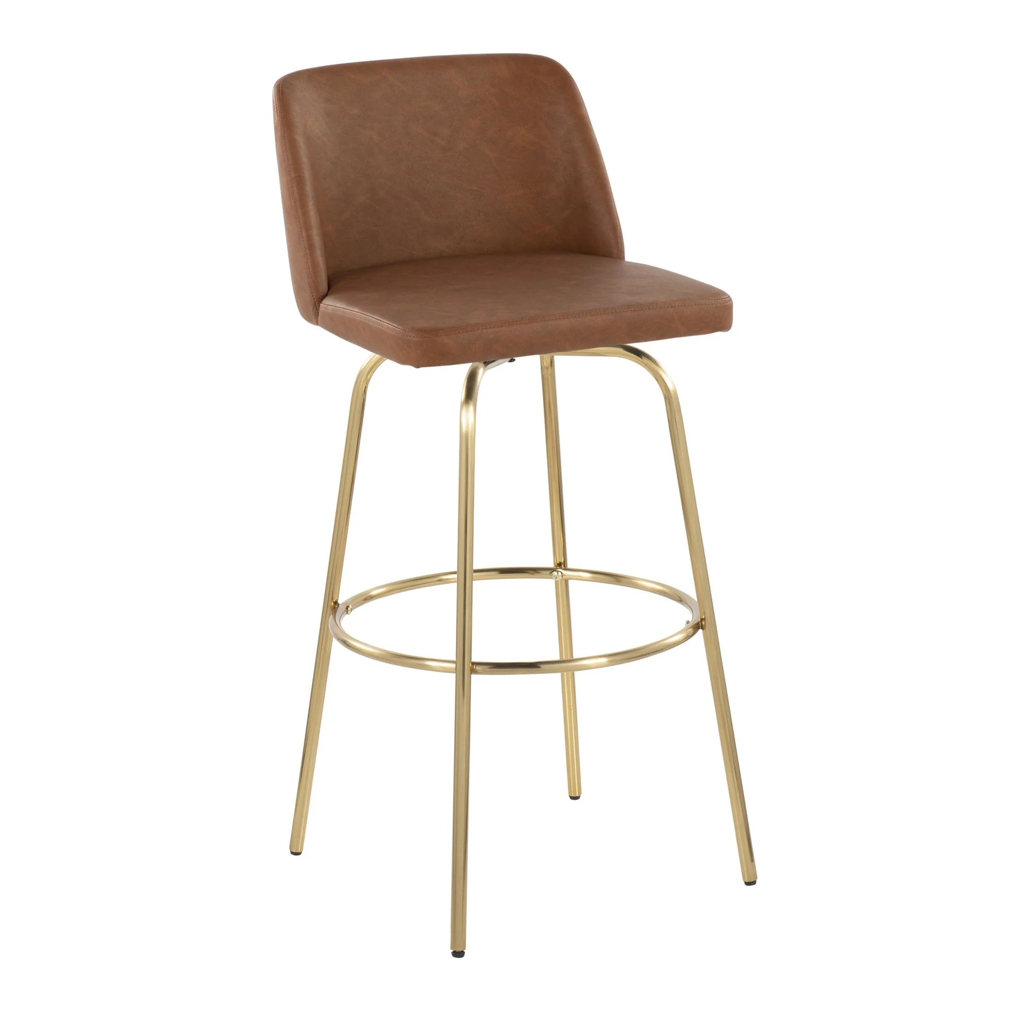 Toriano 30" Fixed-Height Barstool - Set of 2 By LumiSource - B30-TRNOPU-CLARZG2 AUCAM2 - Image 6