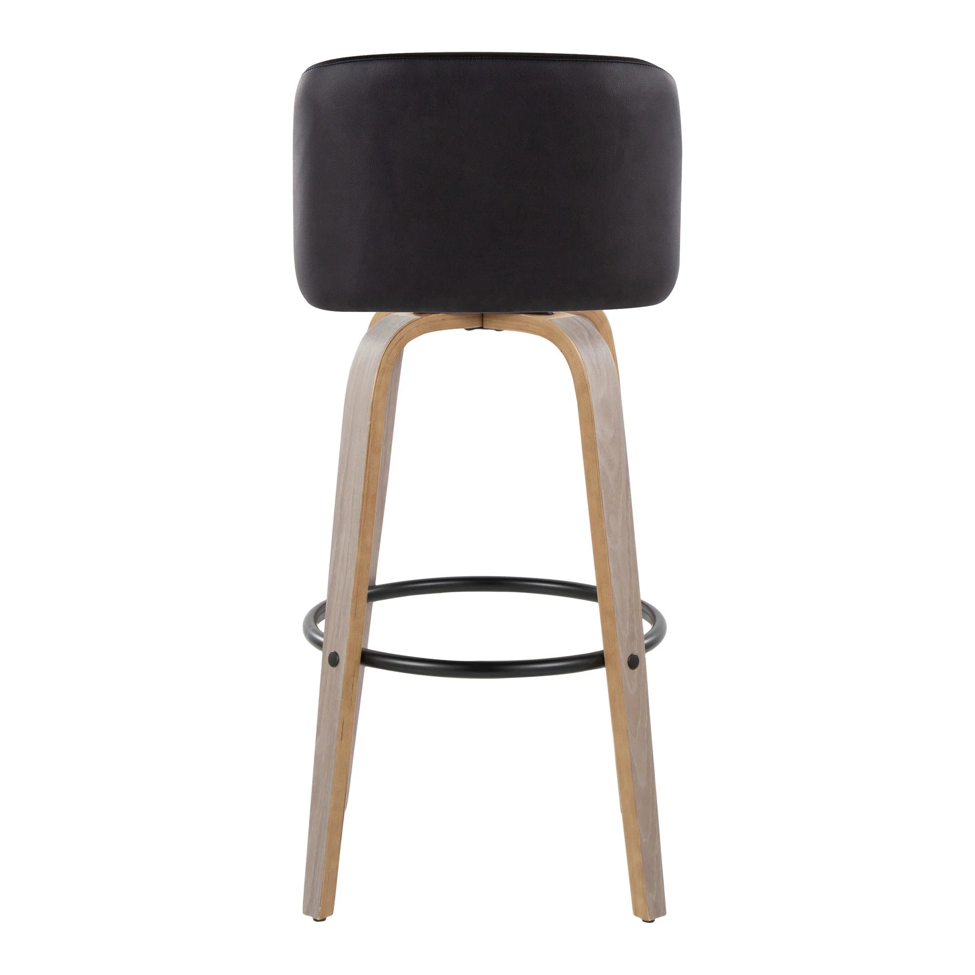 Toriano 30" Fixed-Height Barstool - Set of 2 By LumiSource - B30-TRNOPU-GRTZQ2 LGYBK2 - Image 10