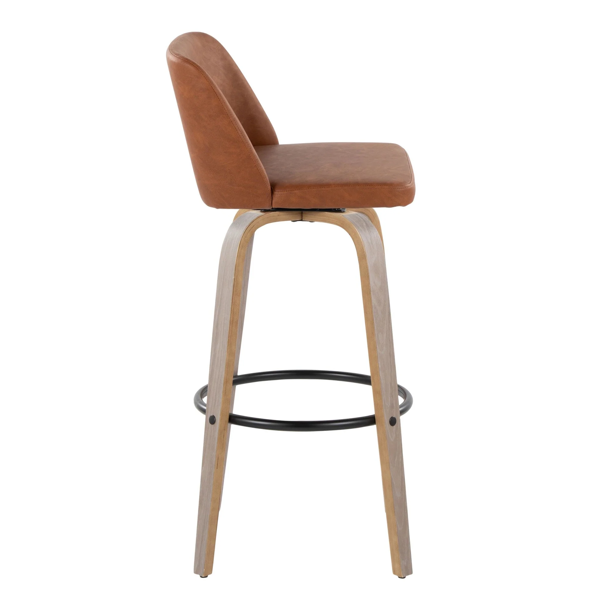 Toriano 30" Fixed-Height Barstool - Set of 2 By LumiSource - B30-TRNOPU-GRTZQ2 LGYBK2 - Image 17