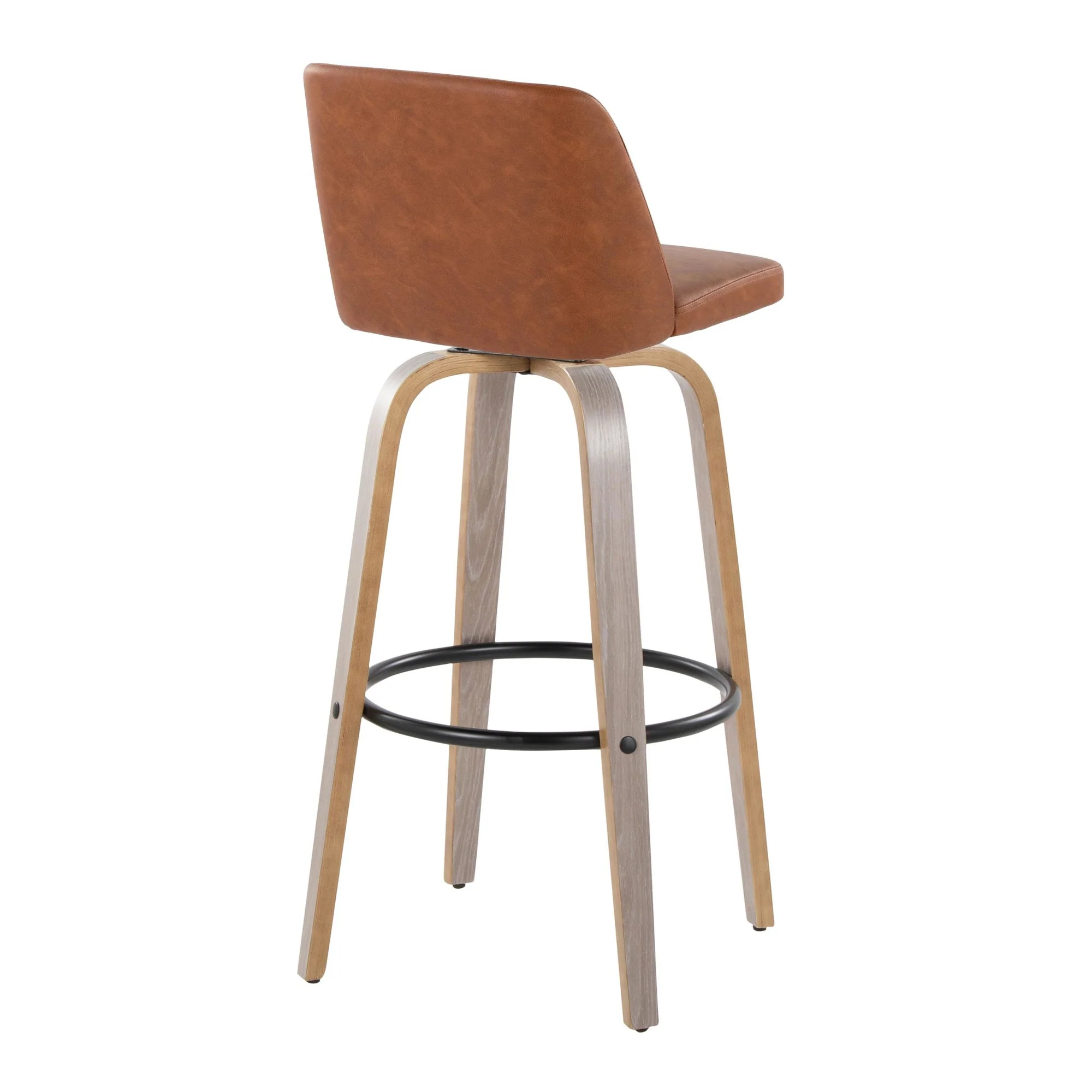 Toriano 30" Fixed-Height Barstool - Set of 2 By LumiSource - B30-TRNOPU-GRTZQ2 LGYBK2 - Image 18