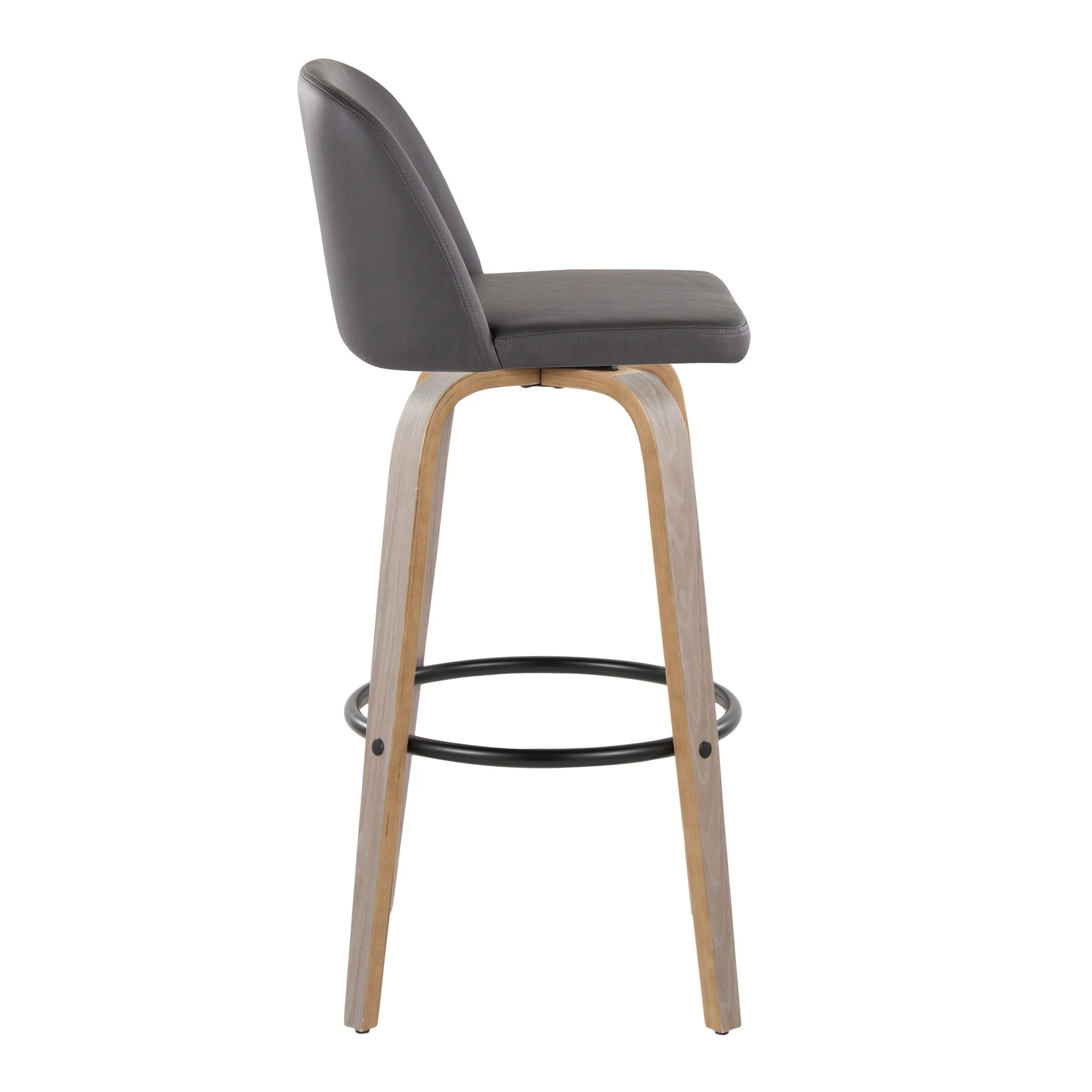 Toriano 30" Fixed-Height Barstool - Set of 2 By LumiSource - B30-TRNOPU-GRTZQ2 LGYBK2 - Image 27