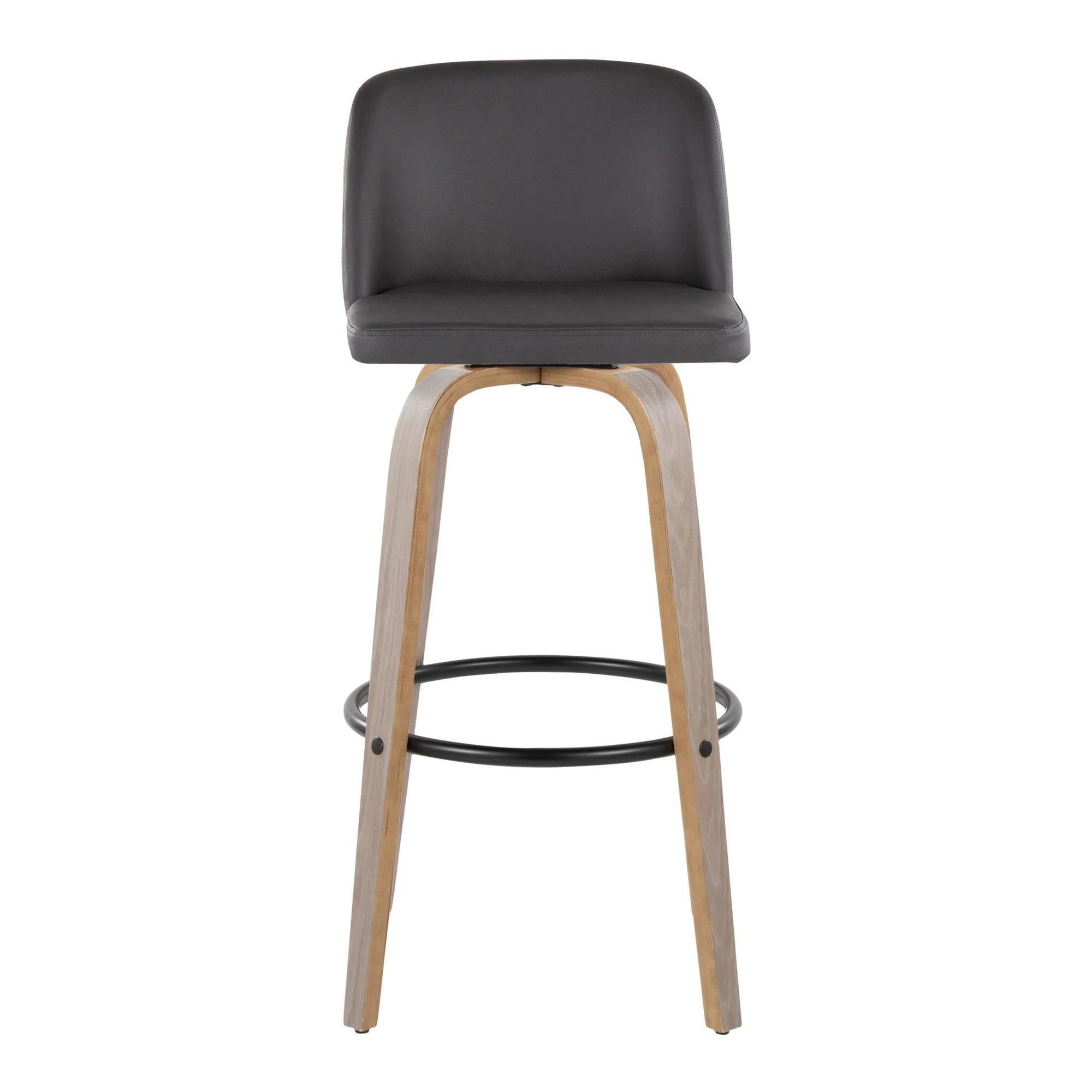 Toriano 30" Fixed-Height Barstool - Set of 2 By LumiSource - B30-TRNOPU-GRTZQ2 LGYBK2 - Image 29